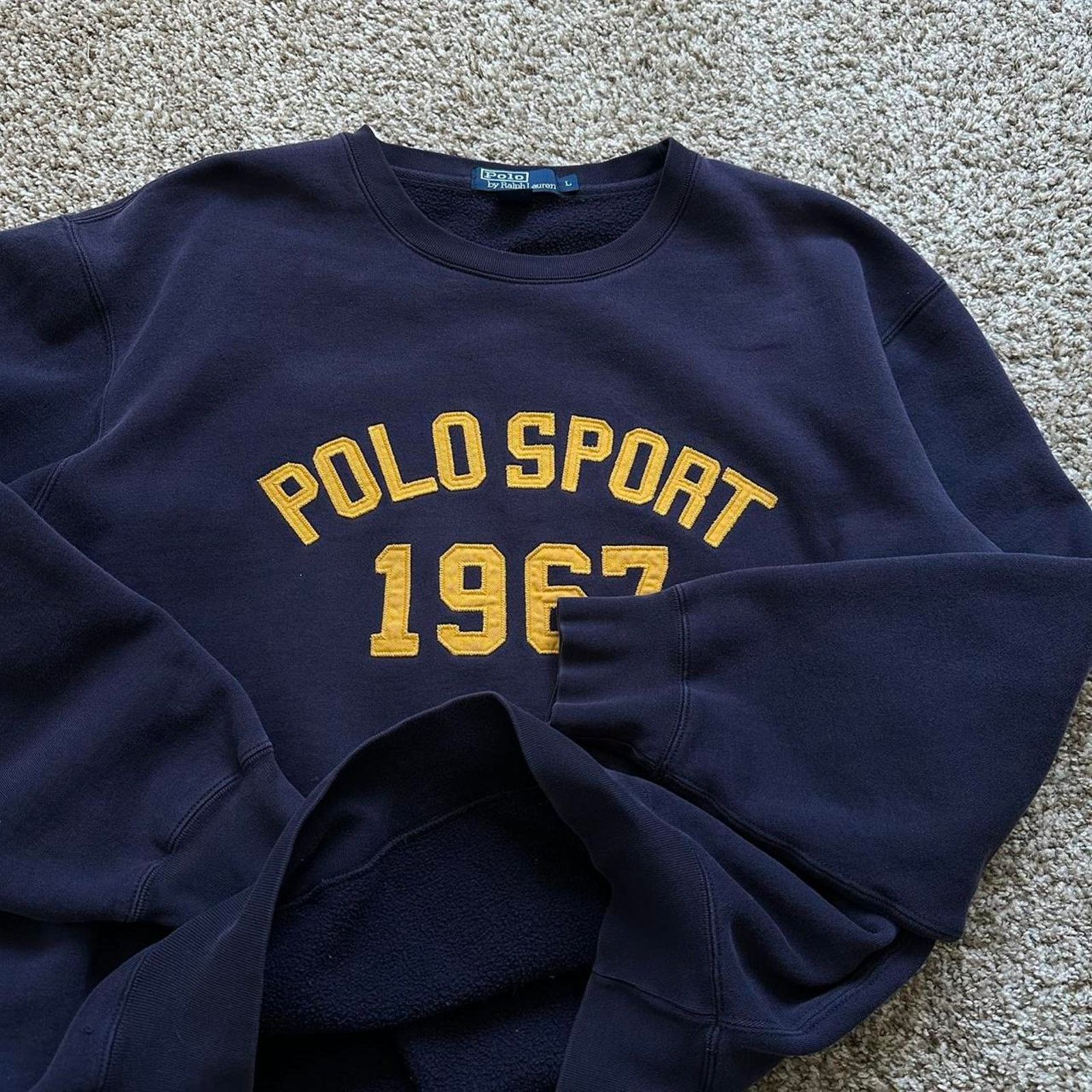 Vintage 90s Polo Ralph Lauren Sport Varsity Crewneck