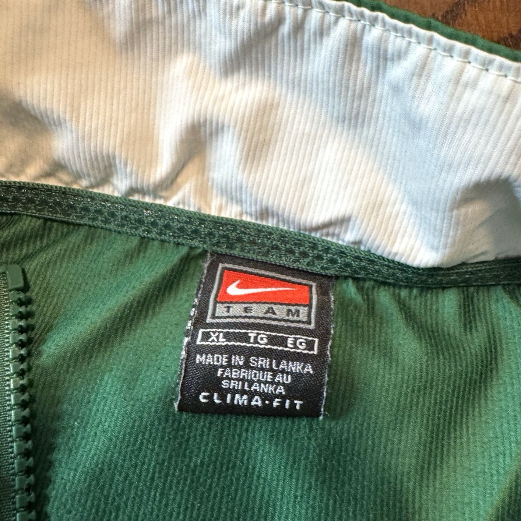 Nike VINTAGE Nike Team Blackhawk Cougars Track Suit Green Football Baggy Ankle Zip 90’s XL Mens Size 36R - 5 Thumbnail