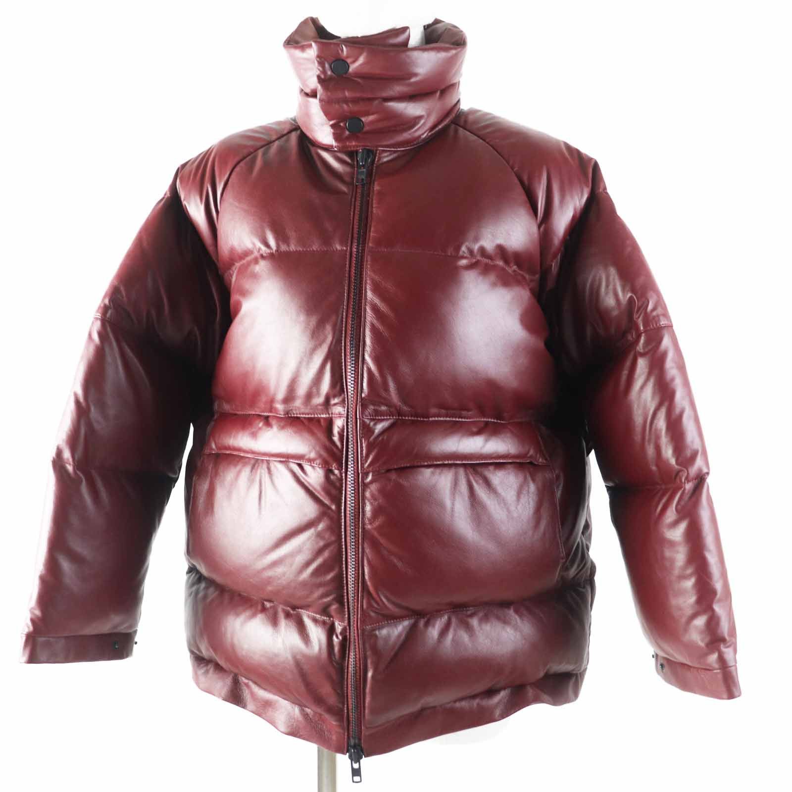 Other Other Takeshi Kosaka by Ys Pink Label Sheep leather Down jacket Leather Outerwear YR-Y42-730 DUTY FREE for USA Size ONE SIZE - 1 Thumbnail