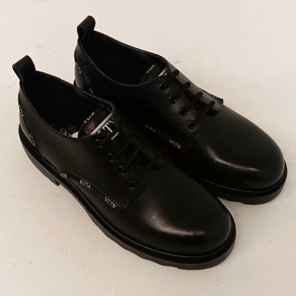 Valentino Valentino Garavani Men's VLTN Leather Derby Shoes - EU42/US9 Size US 9 / EU 42 - 2 Thumbnail