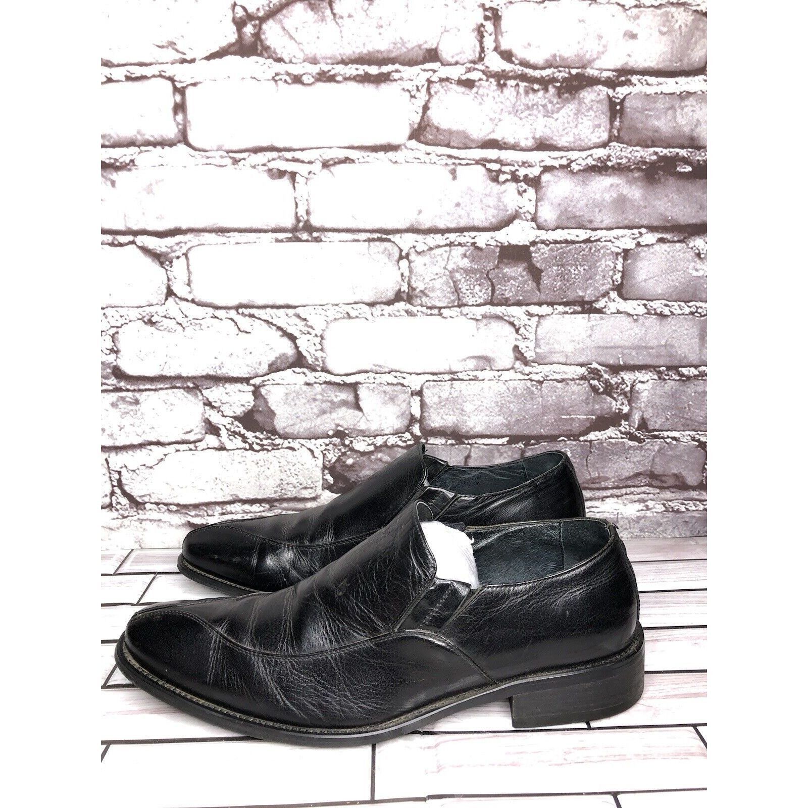 Other Via Spiga Delano Black Leather Pointed Loafers Dress Shoes M Size US 7 / EU 40 - 6 Thumbnail