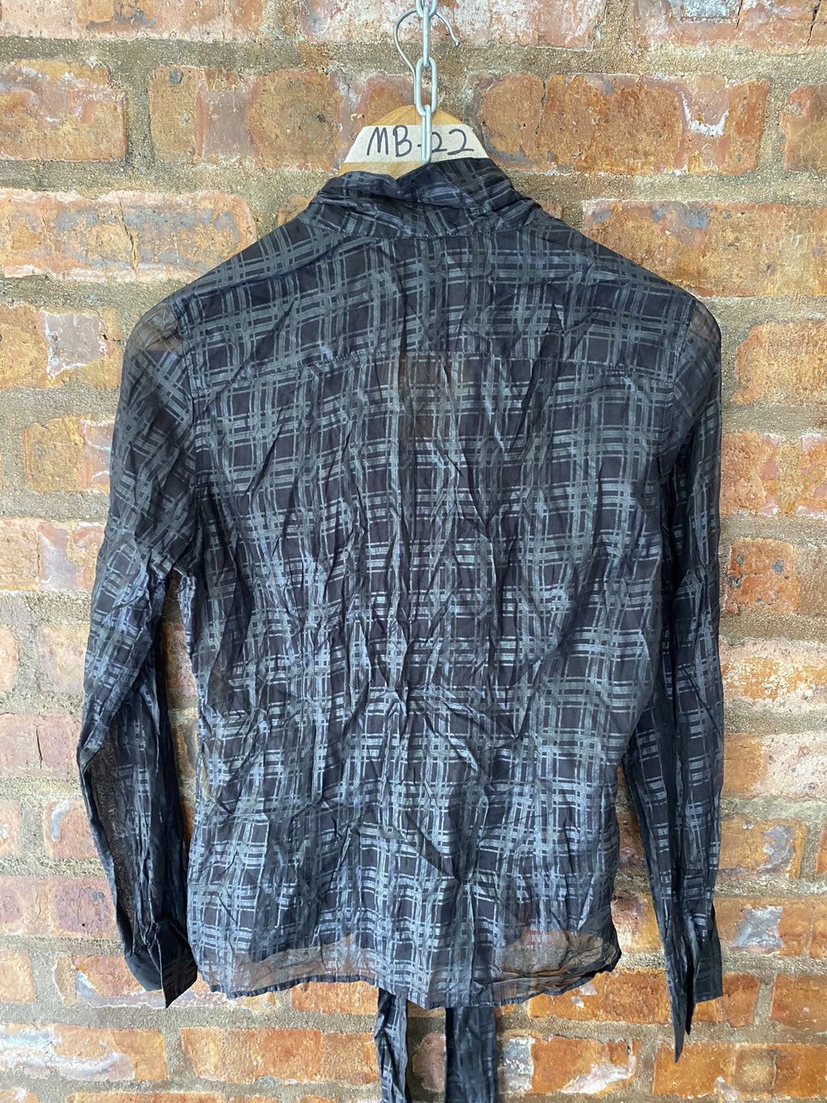 A.P.C. 1990s APC Silk Mesh black checked Size M / US 6-8 / IT 42-44 - 9 Thumbnail