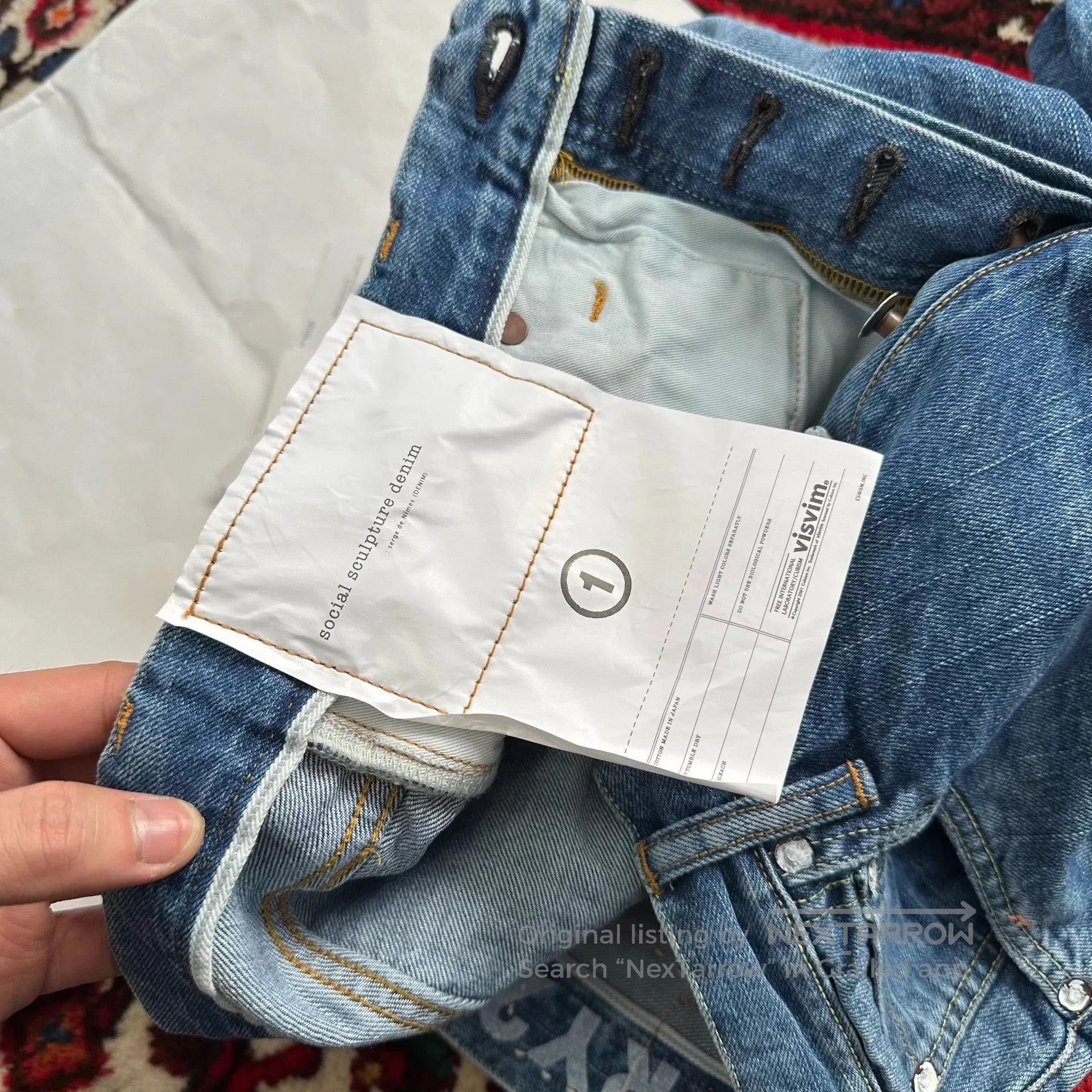 Visvim Blue Distressed Denim Jeans Size 30. Size US 30 / EU 46 - 8 Thumbnail