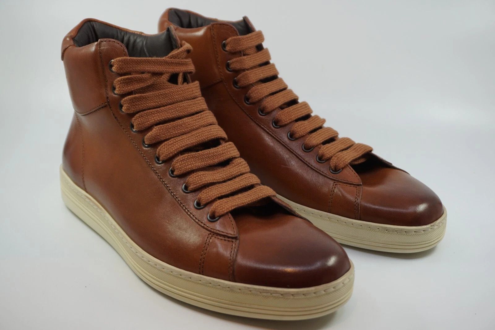 Tom Ford New Tom Ford Leather Russel High Top Sneaker UK 7 US 8 EU 41 Size US 8 / EU 41 - 1 Thumbnail