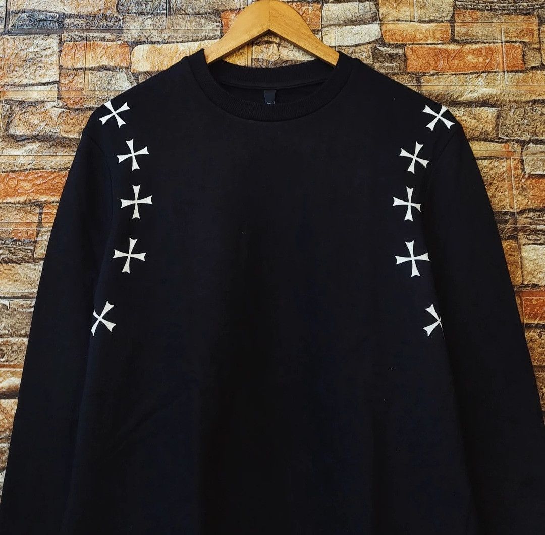 Neil Barrett Neil Barrett Black Fair Isle Military Stars Crewneck Size US S / EU 44-46 / 1 - 4 Thumbnail