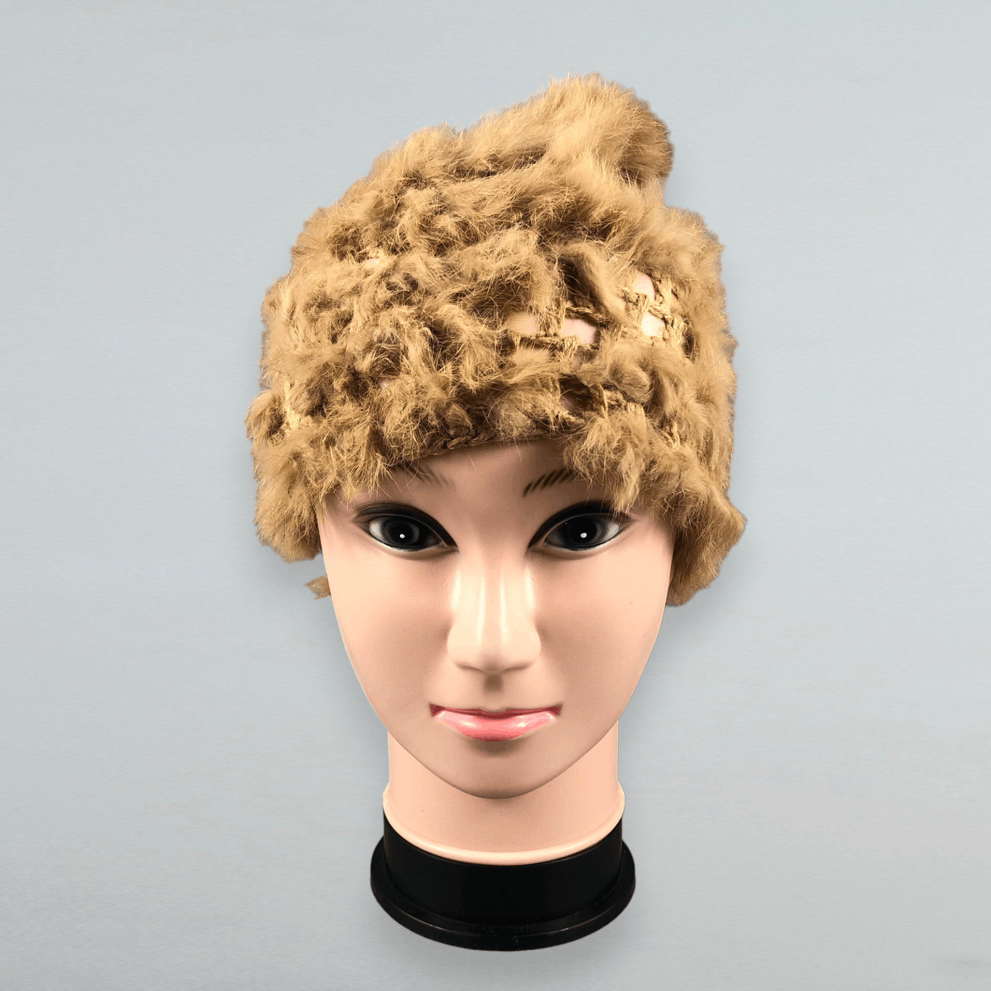 Japanese Brand Japanese Brand Faux Fur Beanie Size ONE SIZE - 1 Thumbnail
