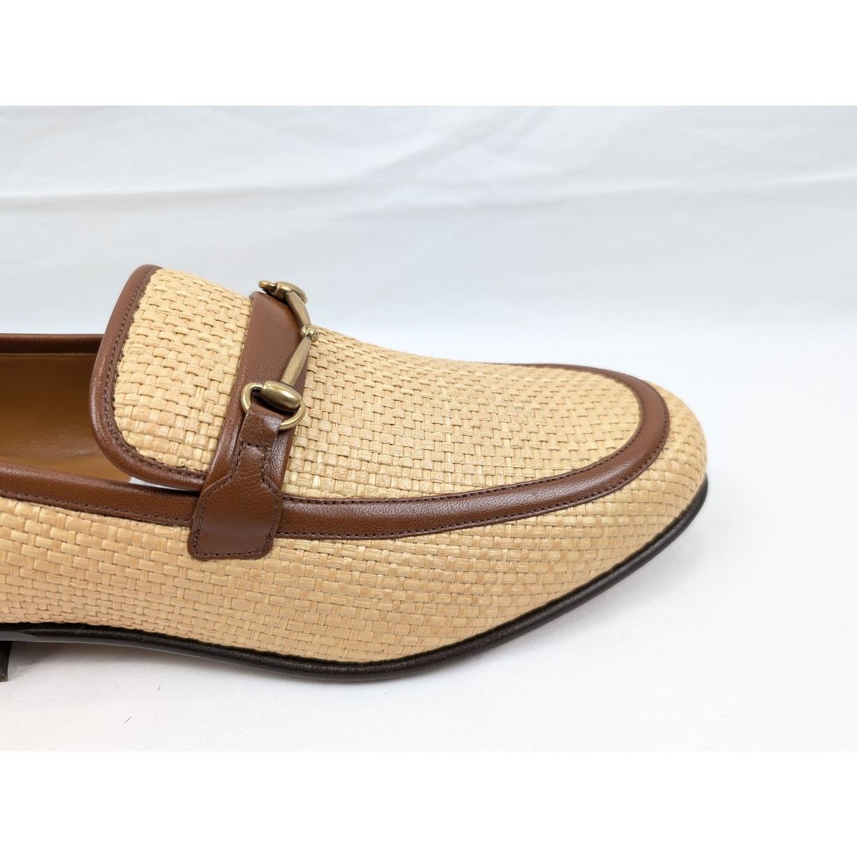 Gucci o1rshd1 Horsebit Buckle Loafers in Beige/Brown Size US 11.5 / EU 44-45 - 3 Thumbnail