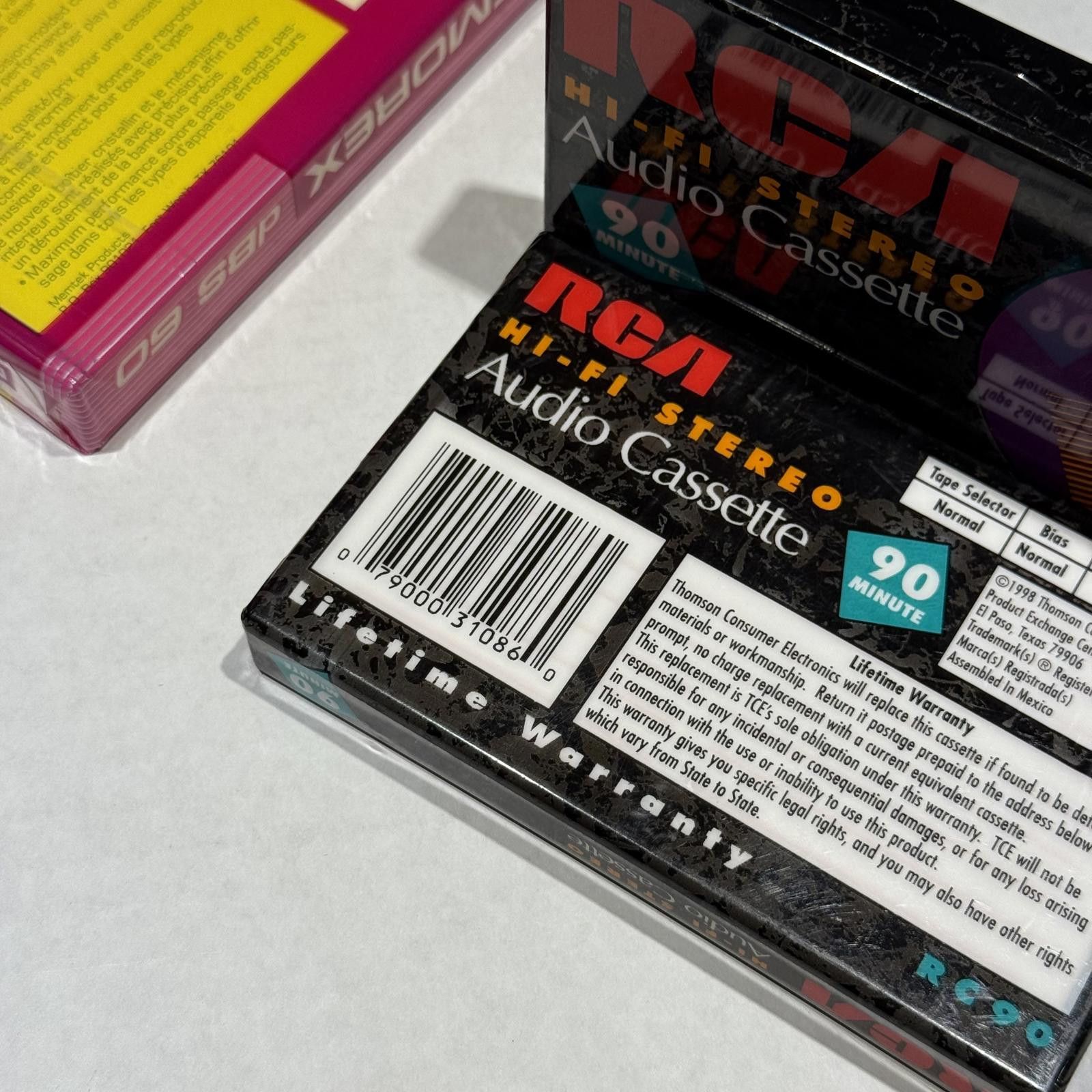 Designer DS Vtg 90s RCA & Memorex Hi-Fi Stereo Audio Cassette Tapes Size ONE SIZE - 4 Thumbnail