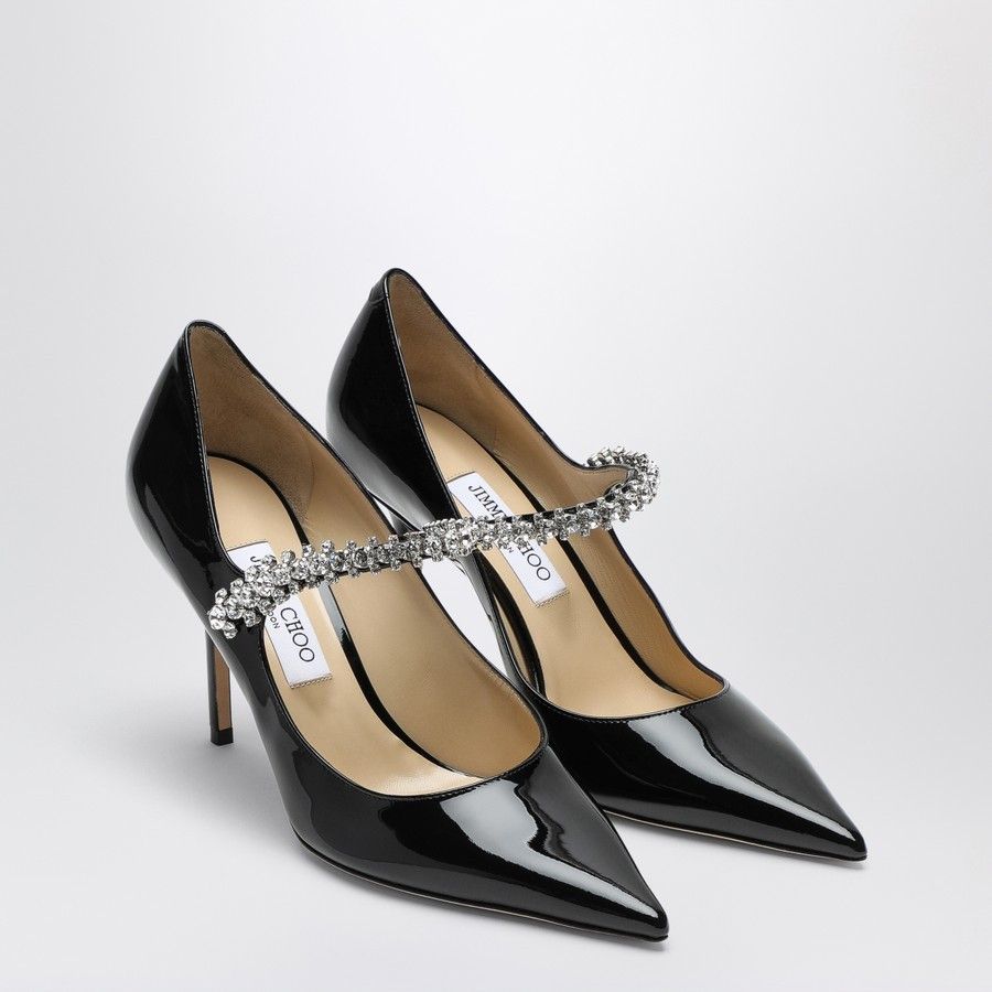Jimmy Choo o1d2blof0824 Leather Pumps in Black Size US 9 / IT 39 - 2 Thumbnail
