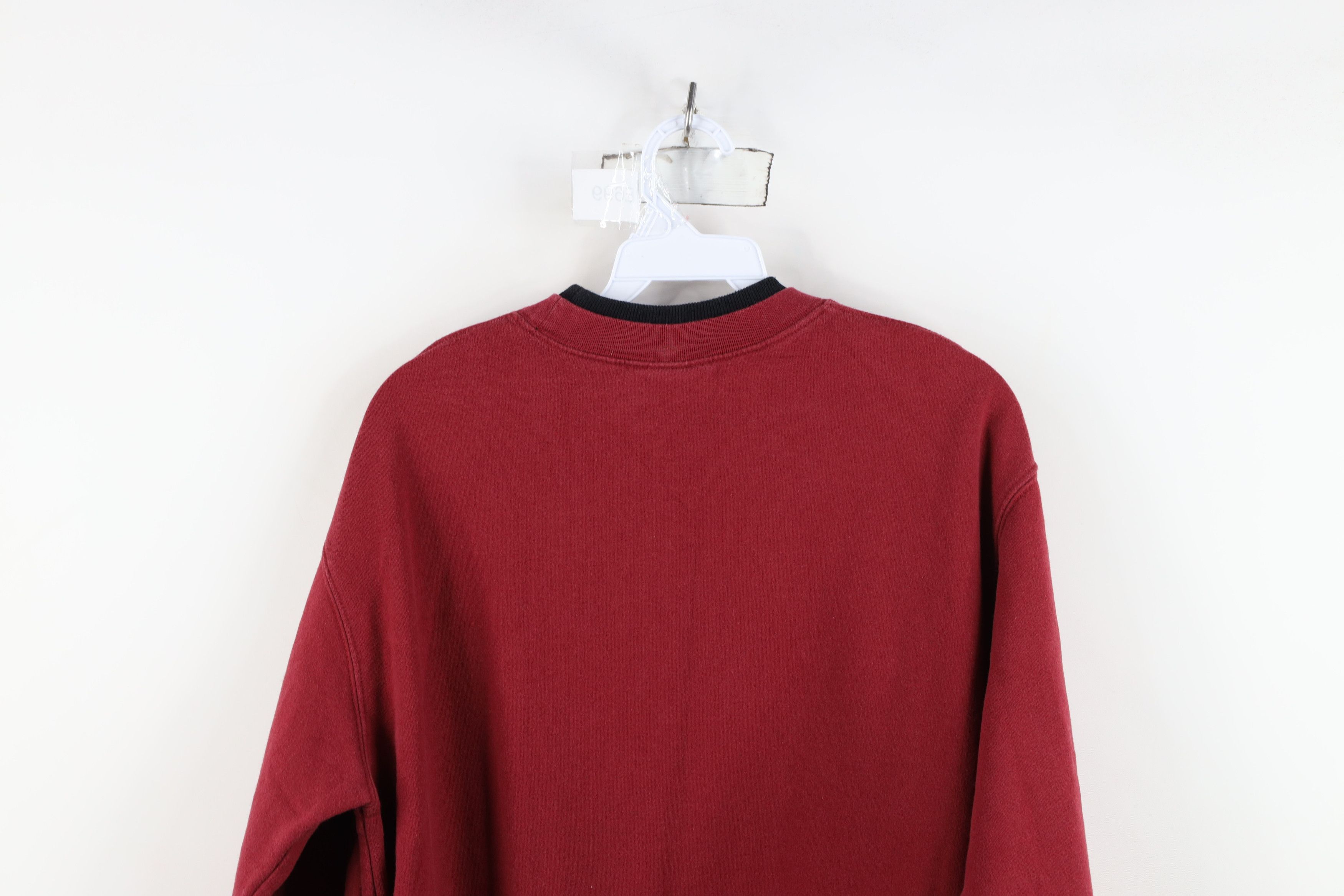 Vintage Vintage 90s Streetwear Sequin Butterfly Sweatshirt Red Size L / US 10 / IT 46 - 12 Thumbnail