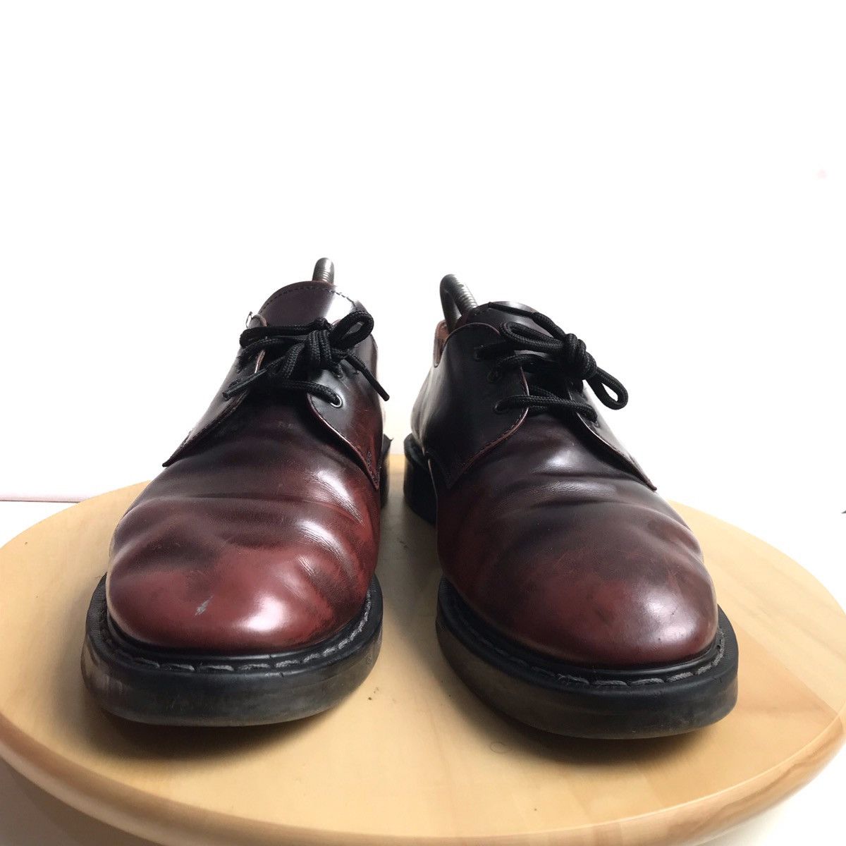 Other UK × Solovair Vintage 80s Nps Solovair 3 Eye 1461 Ox burgundy White Stitch Size US 10 / EU 43 - 5 Thumbnail
