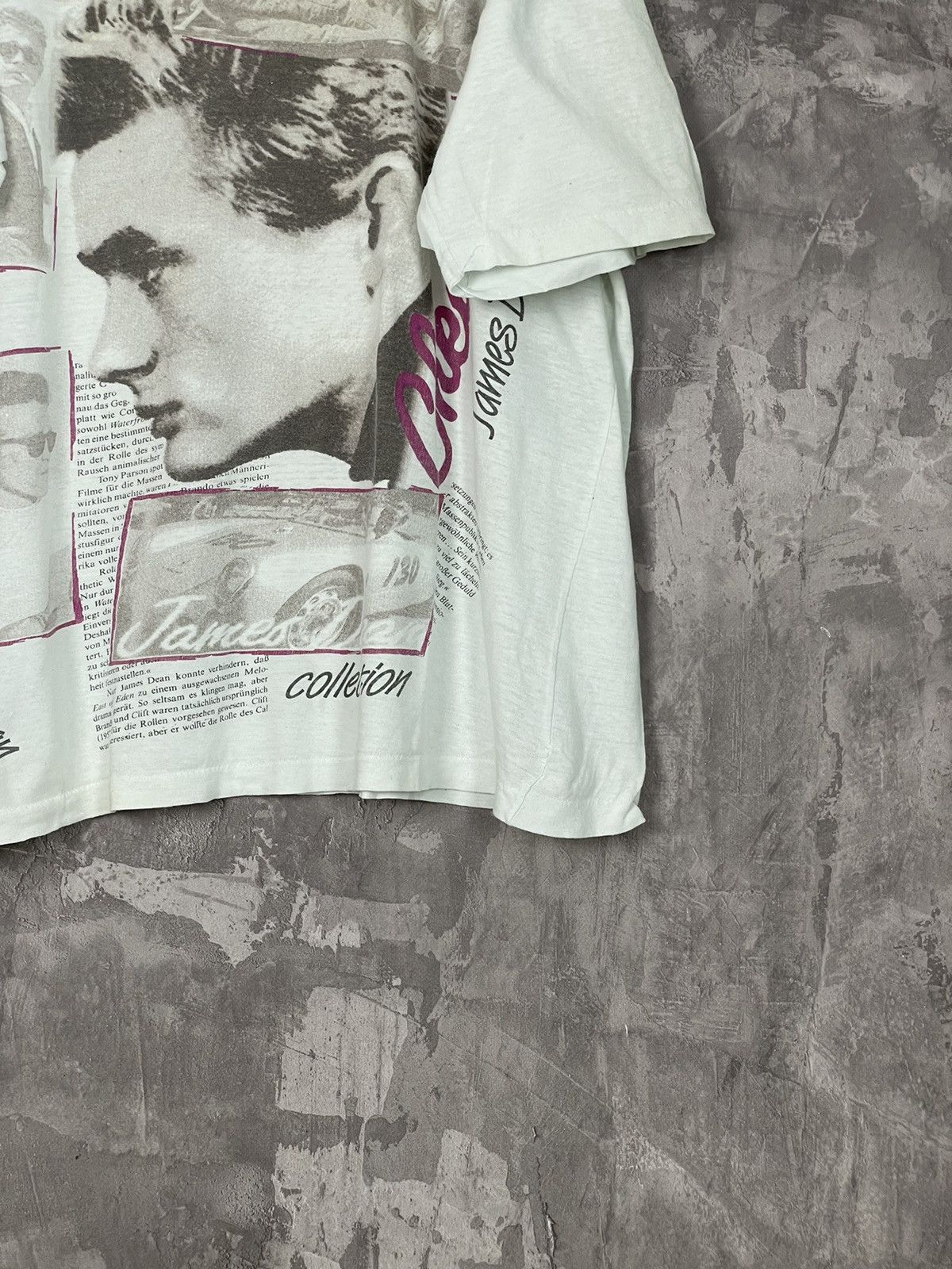 Vintage Vintage 90s JAMES DEAN Iconic Gazette Style archive t shirt Size US XL / EU 56 / 4 - 6 Thumbnail