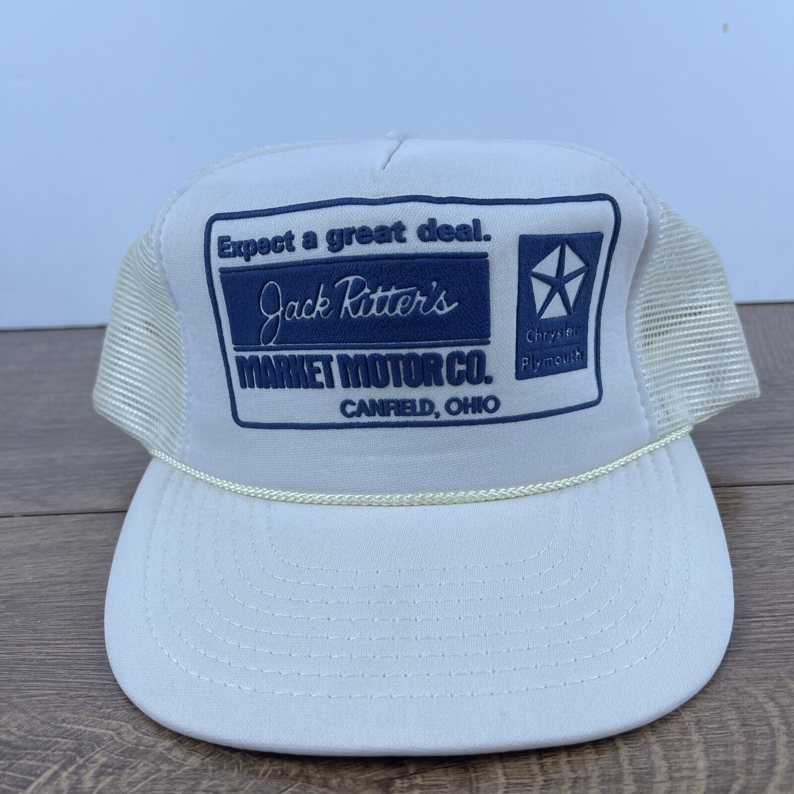 Other Jack Ritters Market Motor Hat White Hat Adjustable Snapback Size ONE SIZE - 1 Thumbnail
