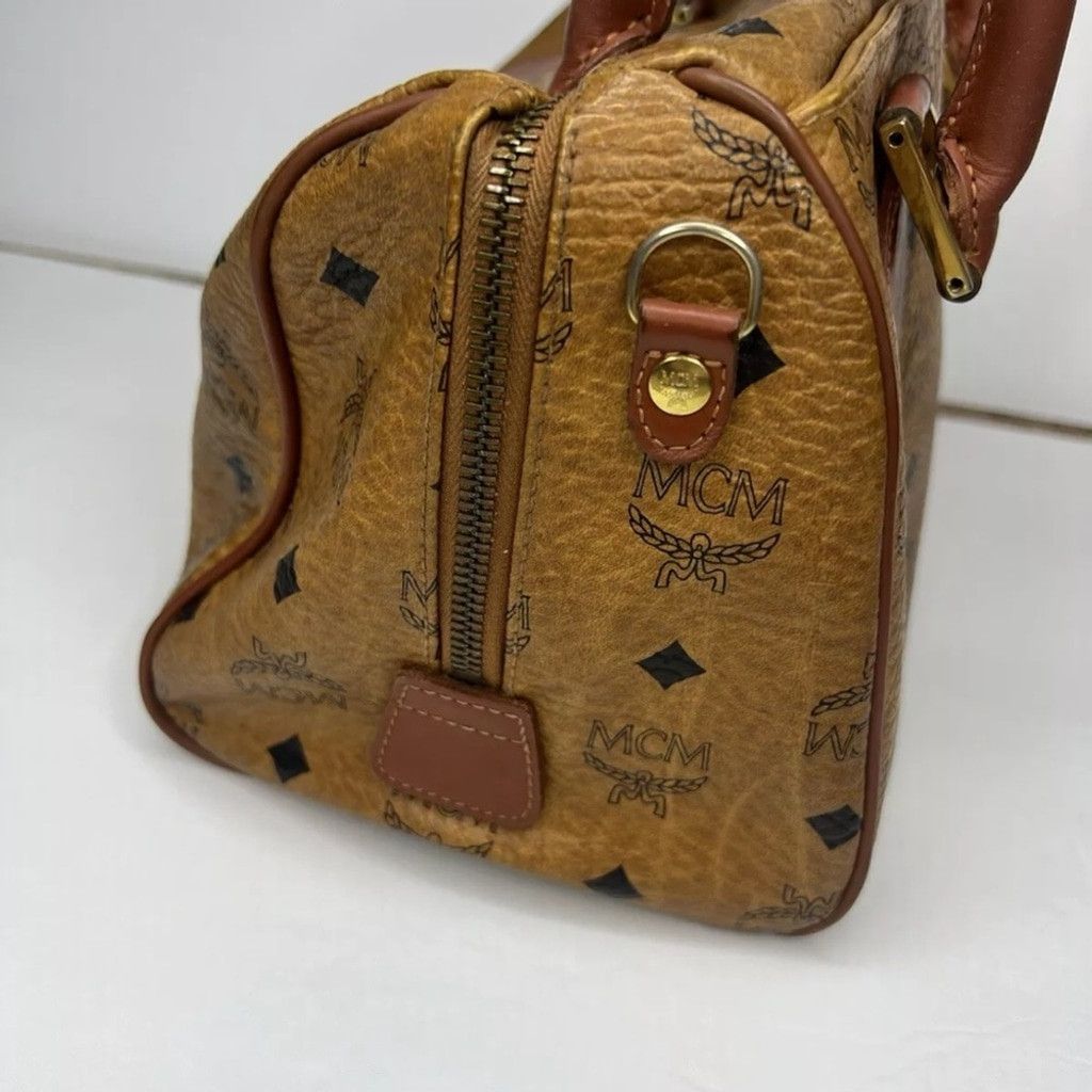 MCM MCM Monogrammed Boston Leather Bag Size ONE SIZE - 9 Thumbnail