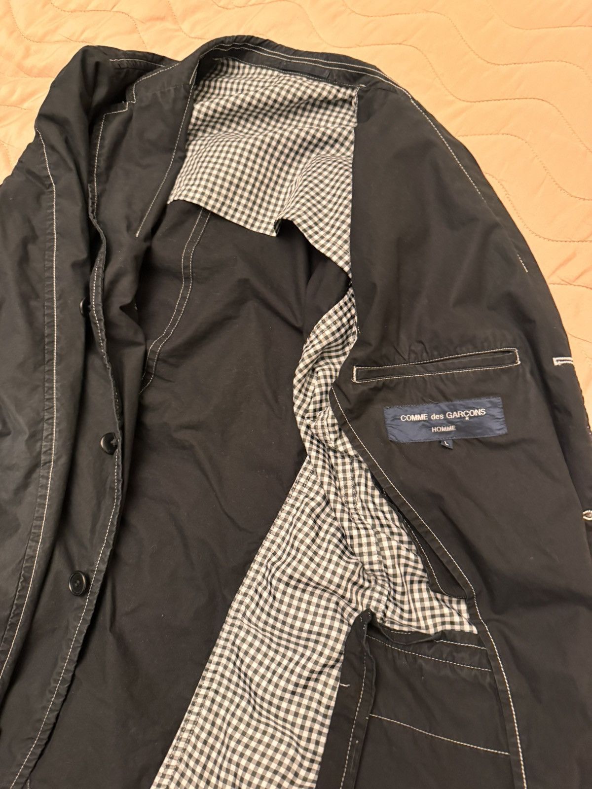 Comme des Garcons Homme Comme des Garcons black blazer Size 48L - 4 Thumbnail