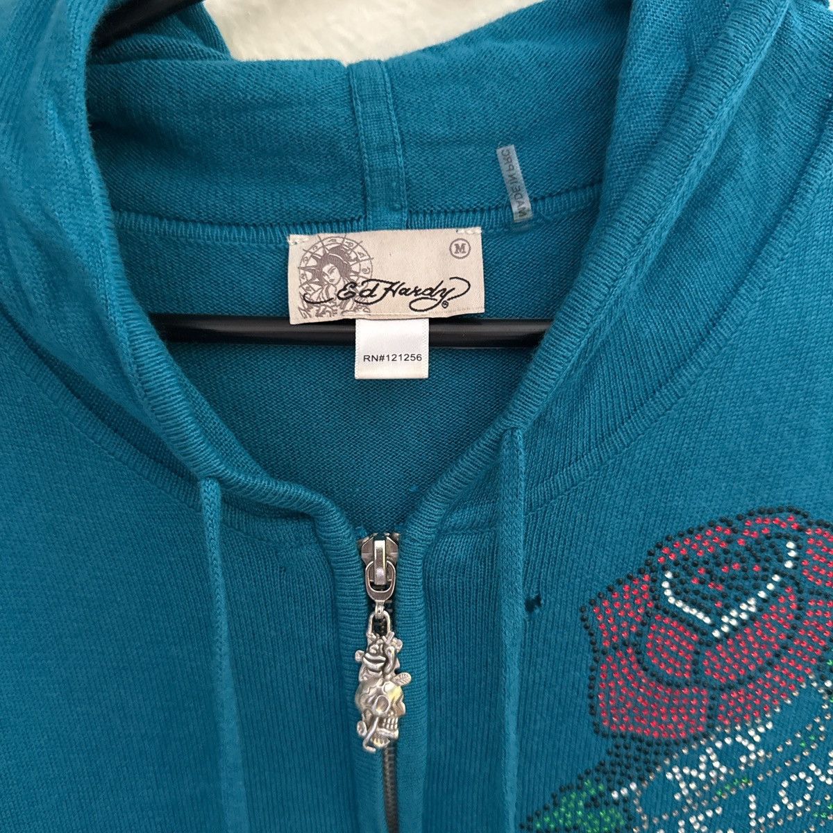 Ed Hardy Ed Hardy Y2K Women’s Rhinestone Vintage Hoodie Dress Size M / US 6-8 / IT 42-44 - 5 Thumbnail