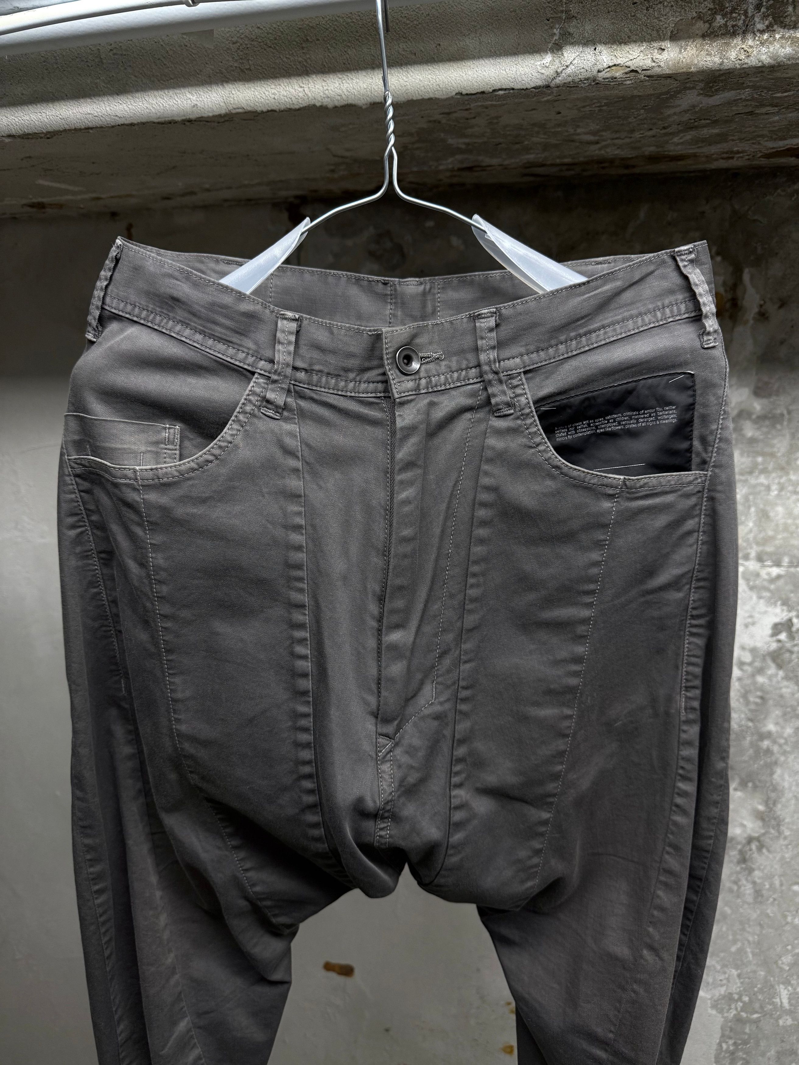 Julius Julius Grey Drop-Crotch Skinny Denim Size US 30 / EU 46 - 2 Thumbnail