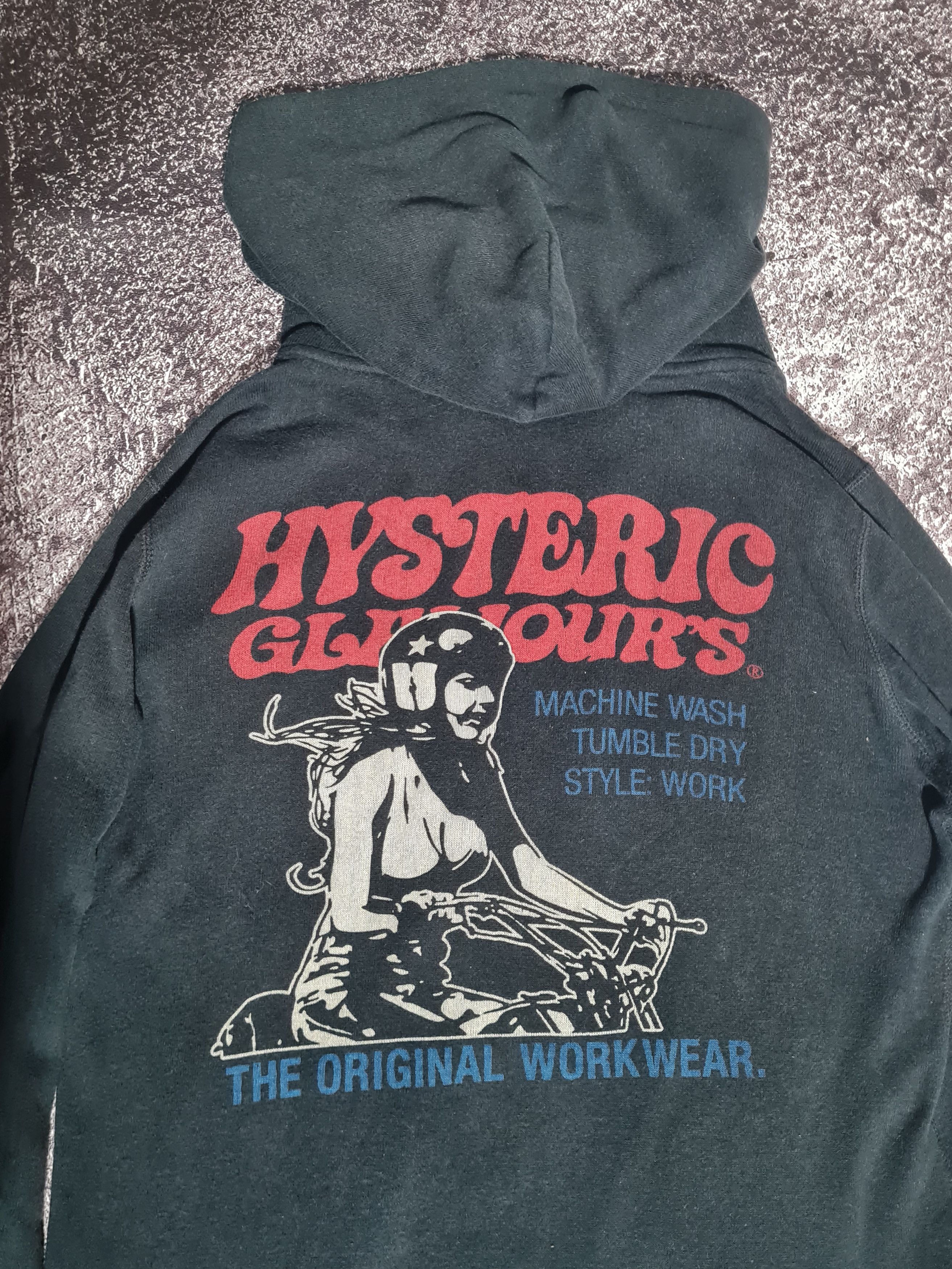 Hysteric Glamour Hysteric glamour faded zip up hoodie | Grailed