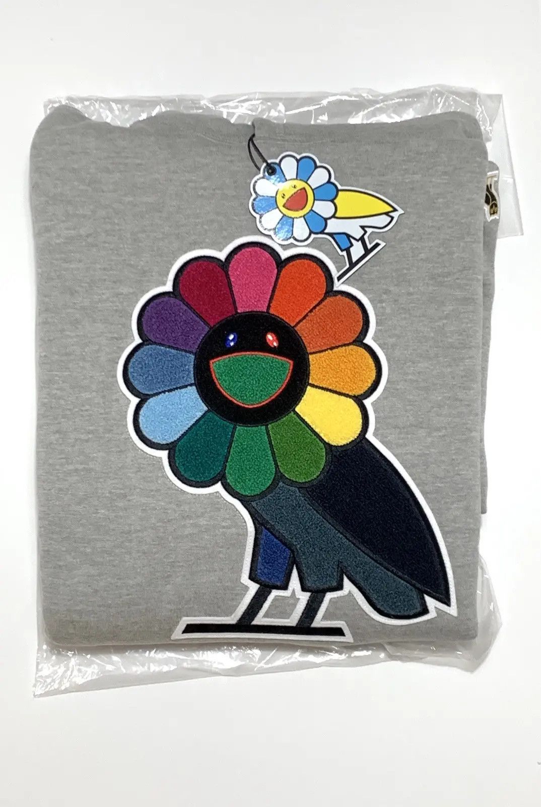 October's Very Own × Takashi Murakami OVO X Murakami Hoodie Grey 2018 OG Flower Owl Size US L / EU 52-54 / 3 - 2 Thumbnail