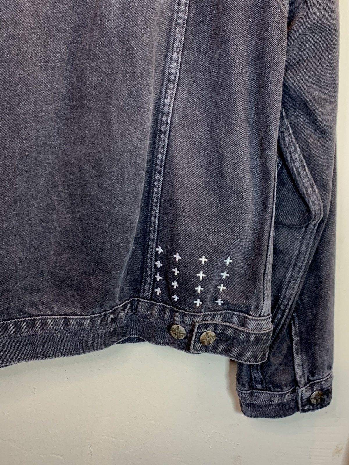 Designer × Ksubi *RARE* Ksubi Thrashed Distressed Faded Heavy Denim Jacket L Size US L / EU 52-54 / 3 - 4 Thumbnail