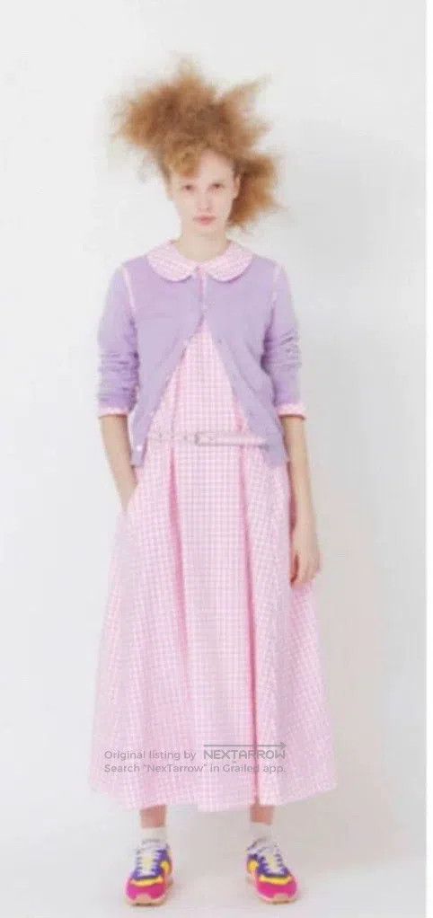 Comme des Garcons Comme Des Garcons Retro pink and white plaid stand collar Size S / US 4 / IT 40 - 2 Thumbnail