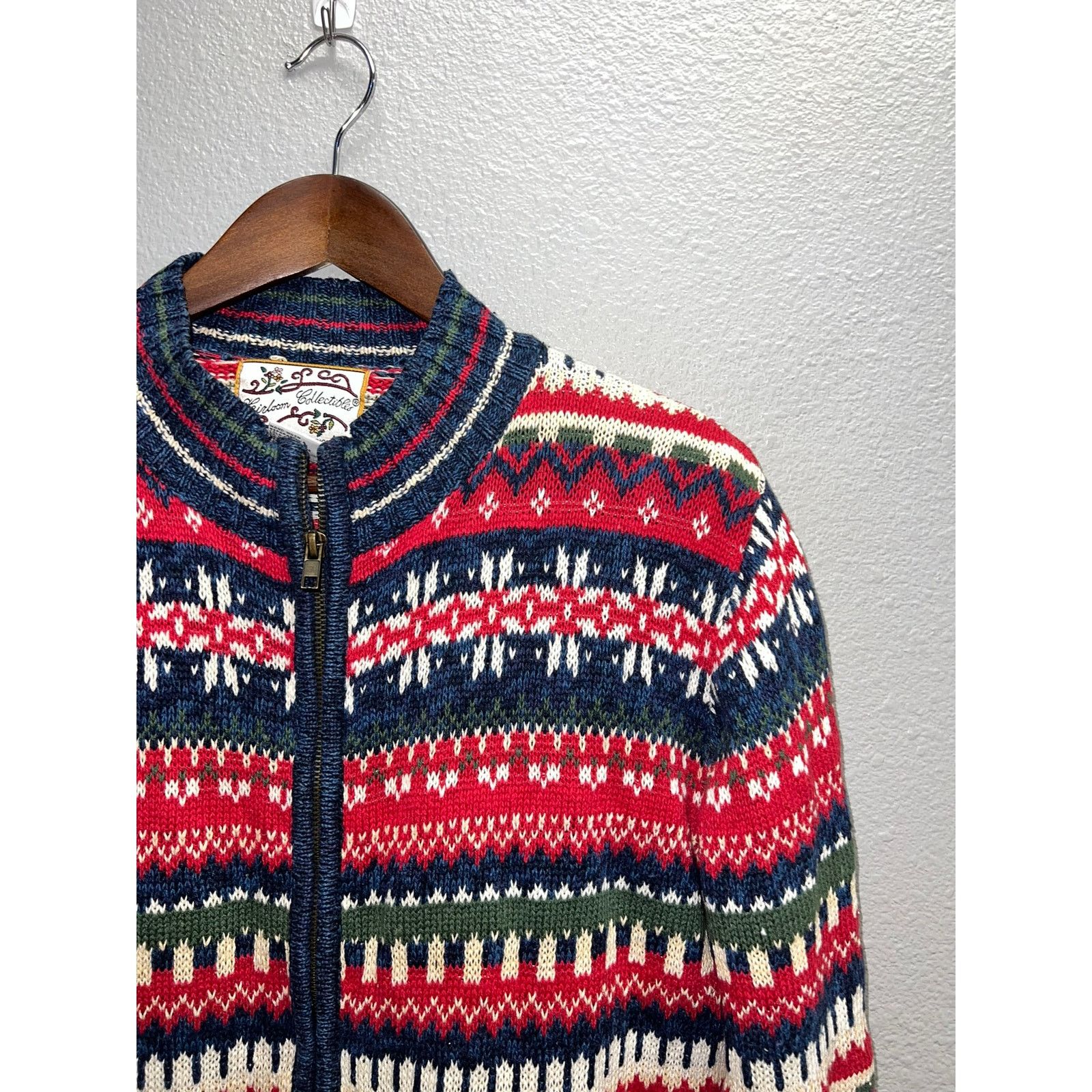 JH Collectibles Womens Heirloom Collectibles Sweater Multicolor Full Zip S Size US S / EU 44-46 / 1 - 2 Thumbnail