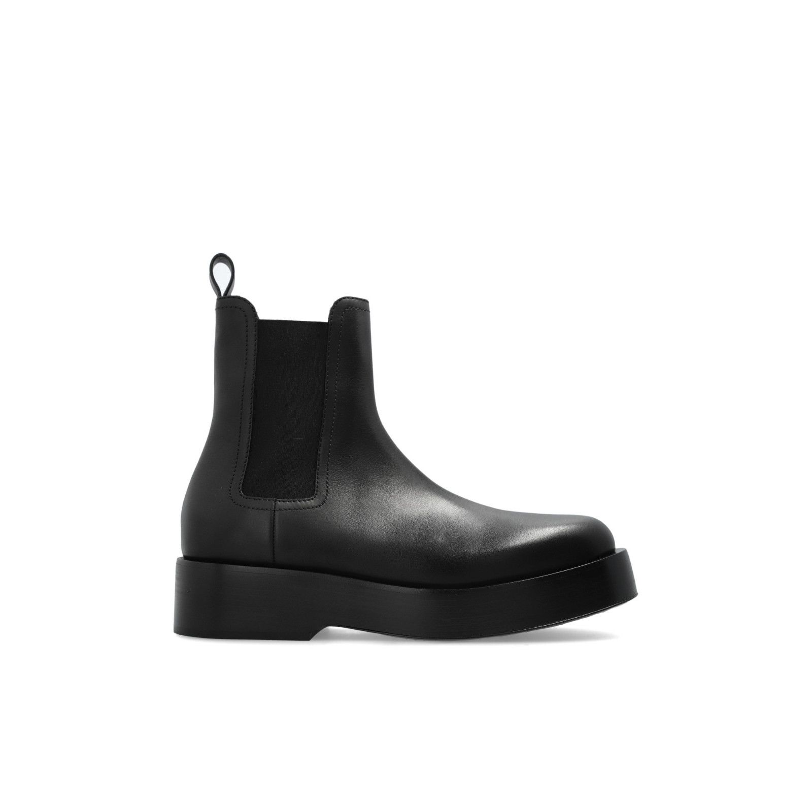 BOTTEGA VENETA Torino Black Leather Chelsea Ankle Boots New