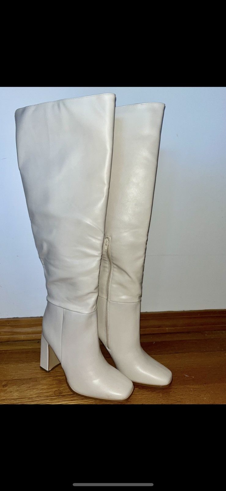 MONROW Thigh-high Gogo Boots Size US 7.5 / IT 37.5 - 3 Thumbnail