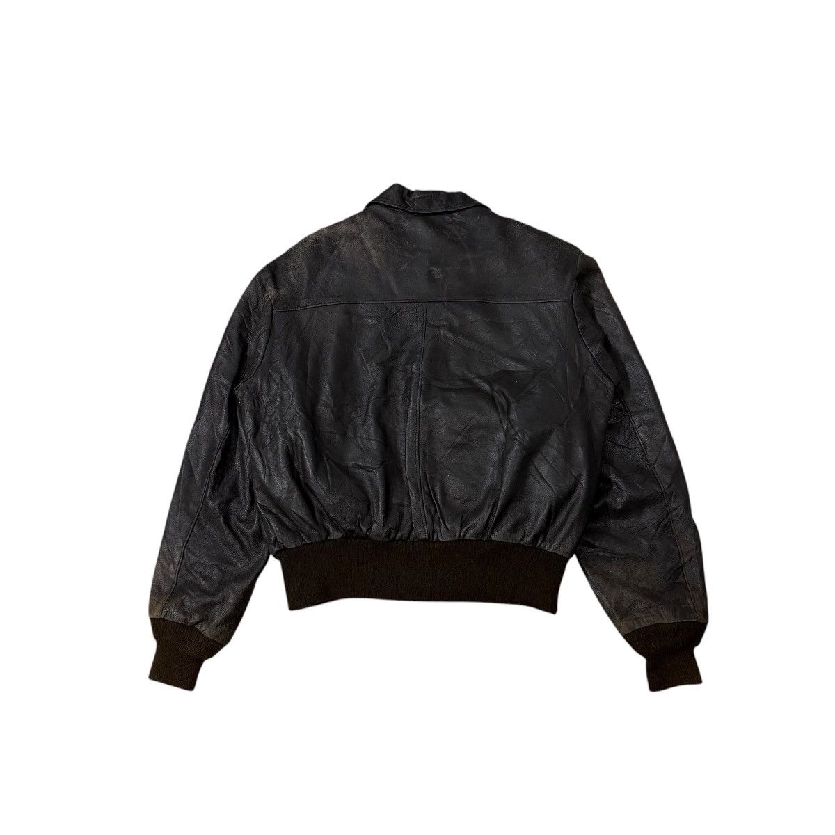 Schott Vintage Schott A2 Military Flyer Leather Jacket Size US M / EU 48-50 / 2 - 10 Thumbnail