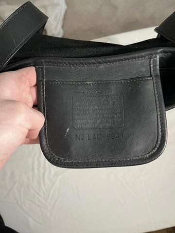 Coach Stylish Coach Black Leather Handbag Size ONE SIZE - 4 Thumbnail