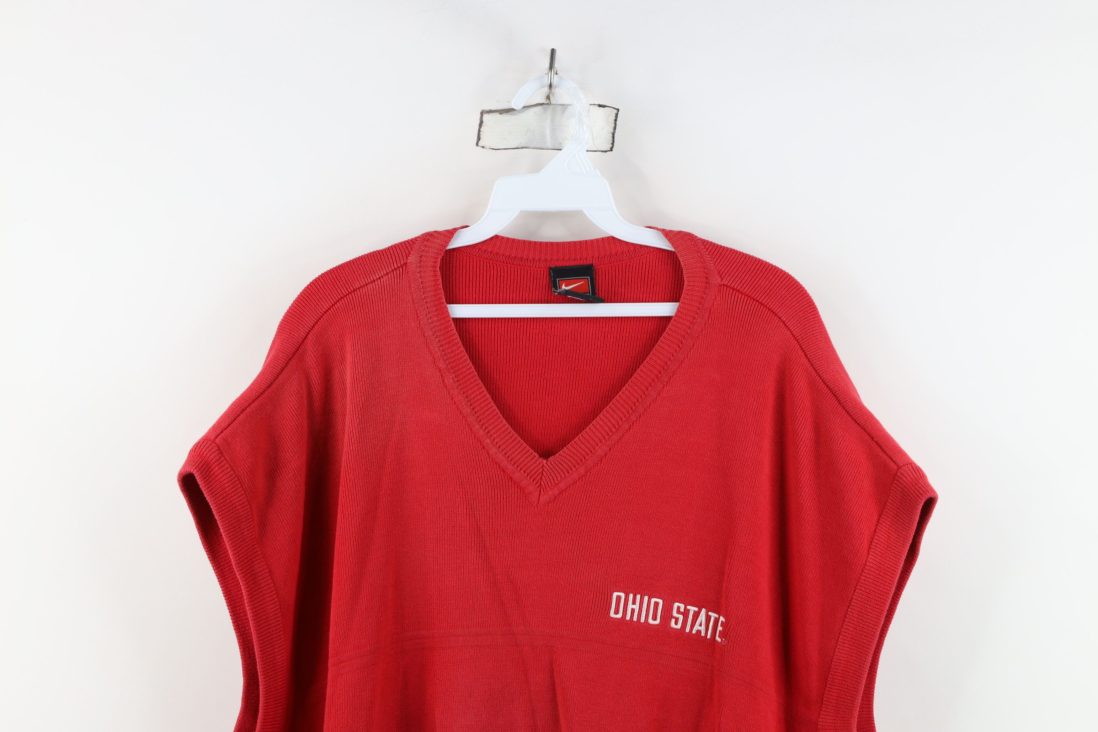 Nike Vintage Nike Mini Swoosh Ohio State University Sweater Vest Size US XXL / EU 58 / 5 - 2 Thumbnail