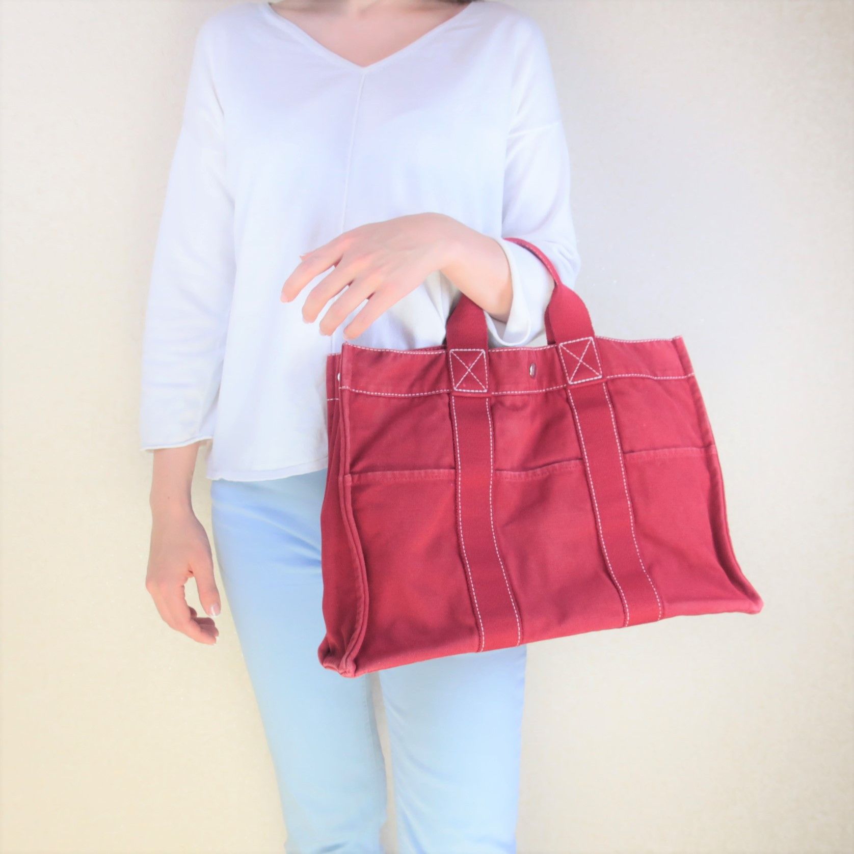 Hermes Hermes Red Cannes PM Beach Tote Size ONE SIZE - 1 Thumbnail