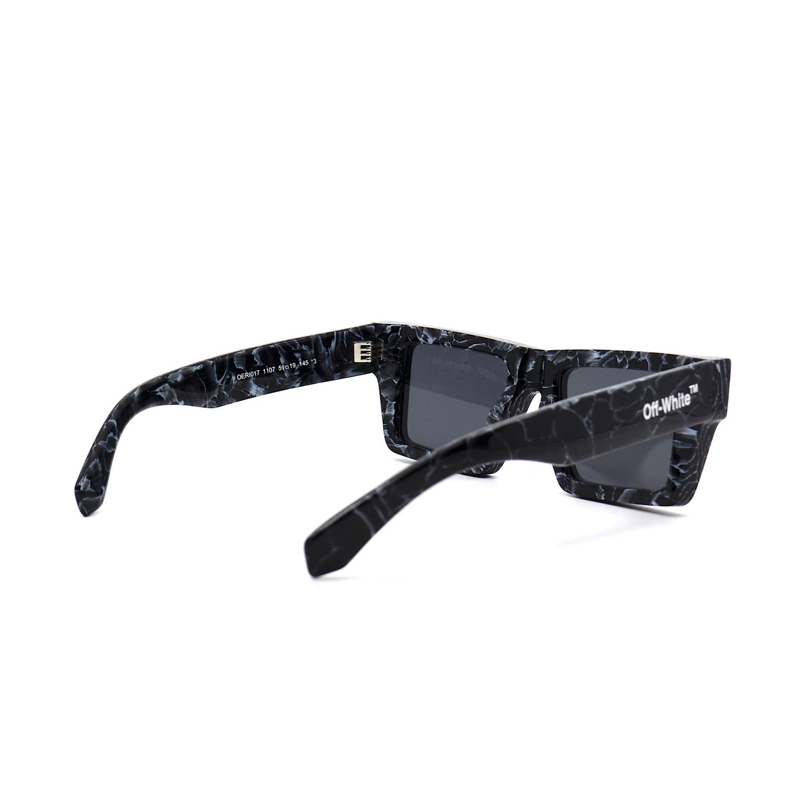 Off-White NEW! OFF-WHITE OER1017 1107 BLACK MARBLE GREY SUNGLASSES Size ONE SIZE - 6 Thumbnail
