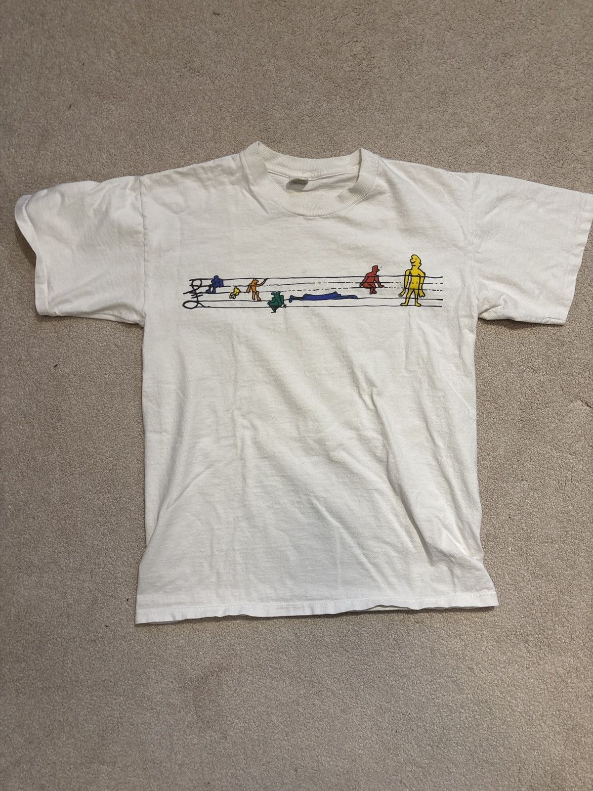 Vintage VERY RARE 90’s John Lennon Music Note Tee Size US M / EU 48-50 / 2 - 1 Thumbnail