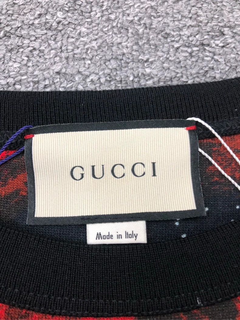 Gucci Gucci Red snake pattern round-neck sweatshirt 2502-Nextarro Size US S / EU 44-46 / 1 - 3 Thumbnail