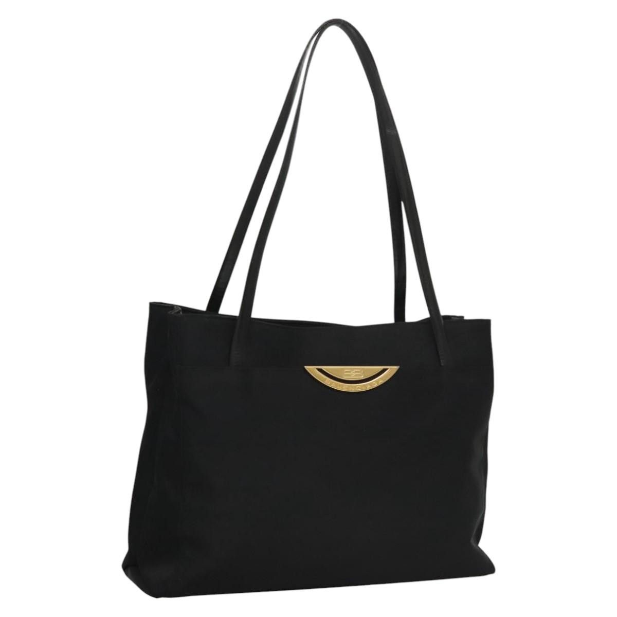 Balenciaga Tote Bag Nylon Black Auth Ep8387, Women's