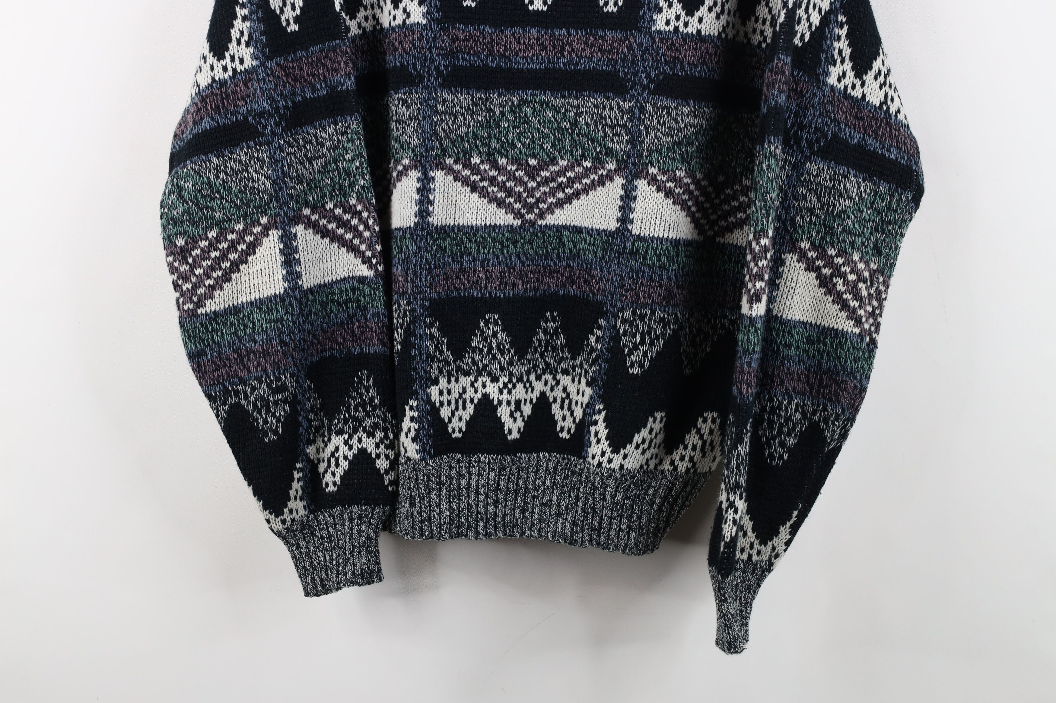 Vintage Vintage 90s Coogi Style Fair Isle Geometric Knit Sweater Size M / US 6-8 / IT 42-44 - 3 Thumbnail