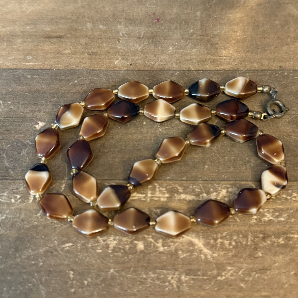 Vintage Vintage Tiger’s eye bead necklace Size ONE SIZE - 4 Thumbnail