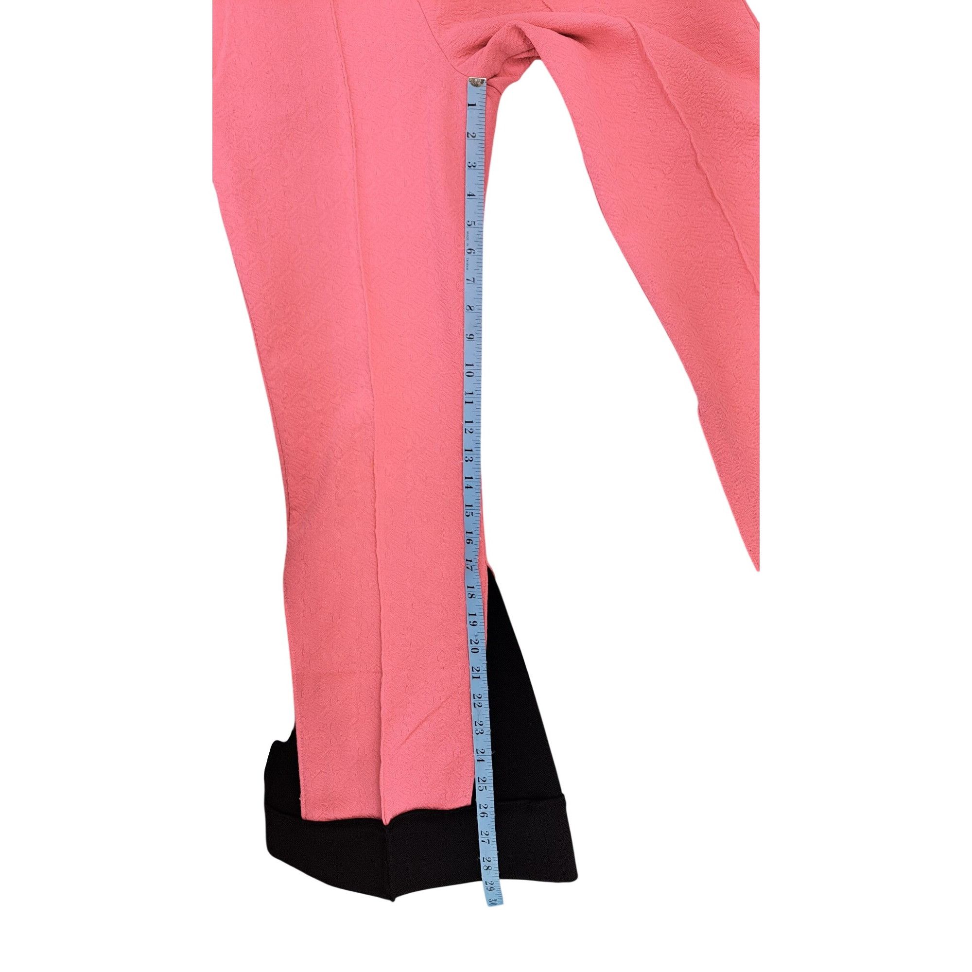 Handmade Vintage Handmade Pant Suit Pink Black Top Polyester 2 Piece Size L / US 10 / IT 46 - 13 Thumbnail