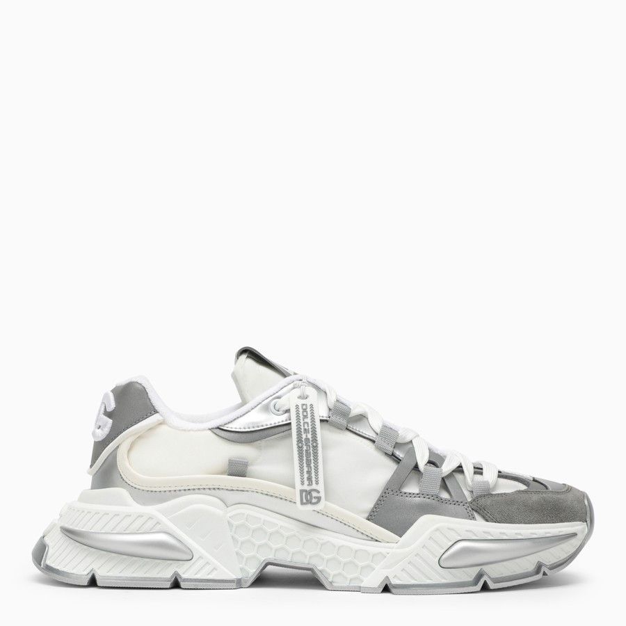 image of Dolce Gabbana O1D2Blof0324 Sneakers In Silver & White in Silver/White, Men's (Size 12)