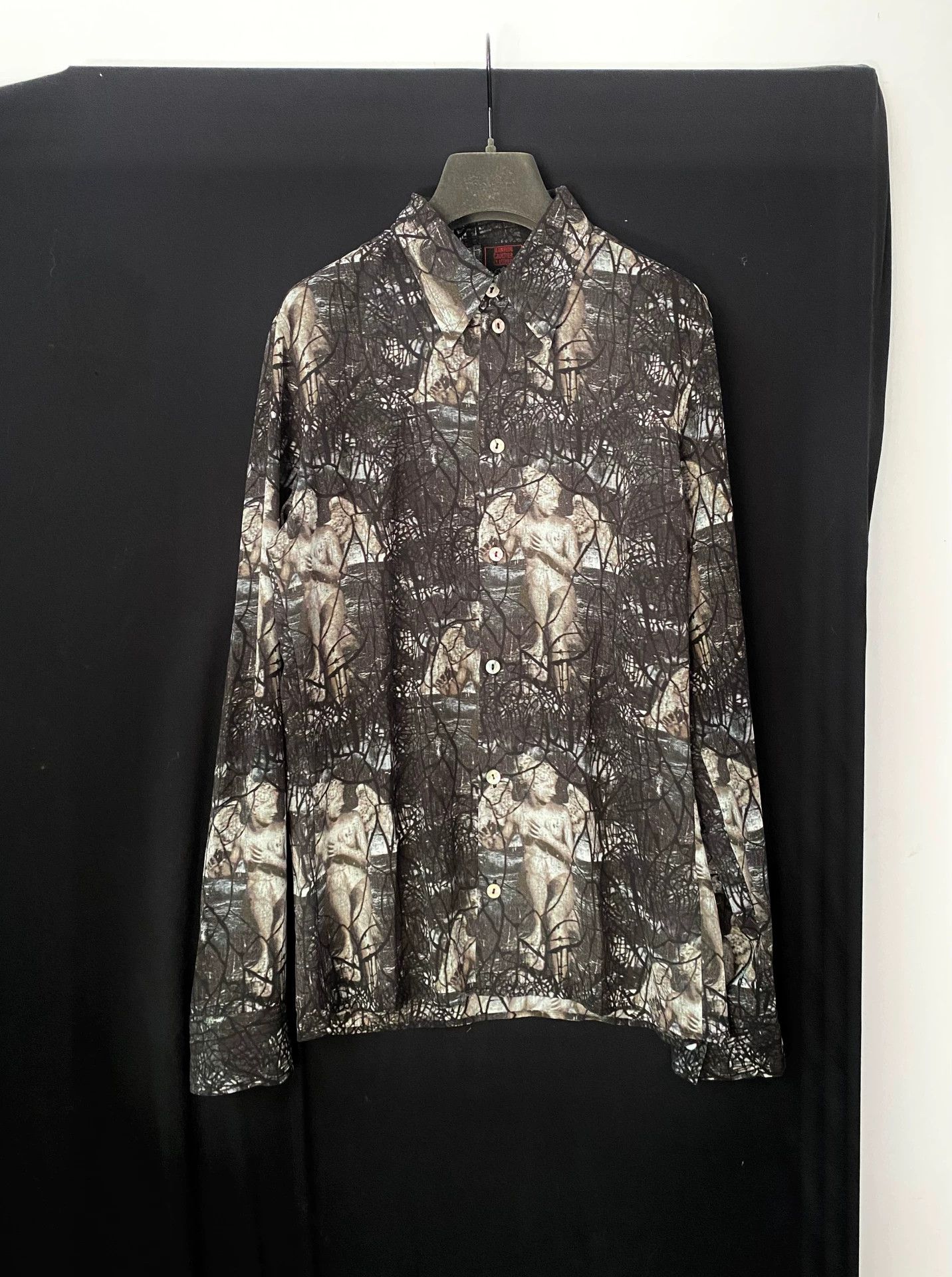 Jean Paul Gaultier 1980s Jean Paul Gaultier Angel Print Shirt Size US XXS / EU 40 - 1 Thumbnail