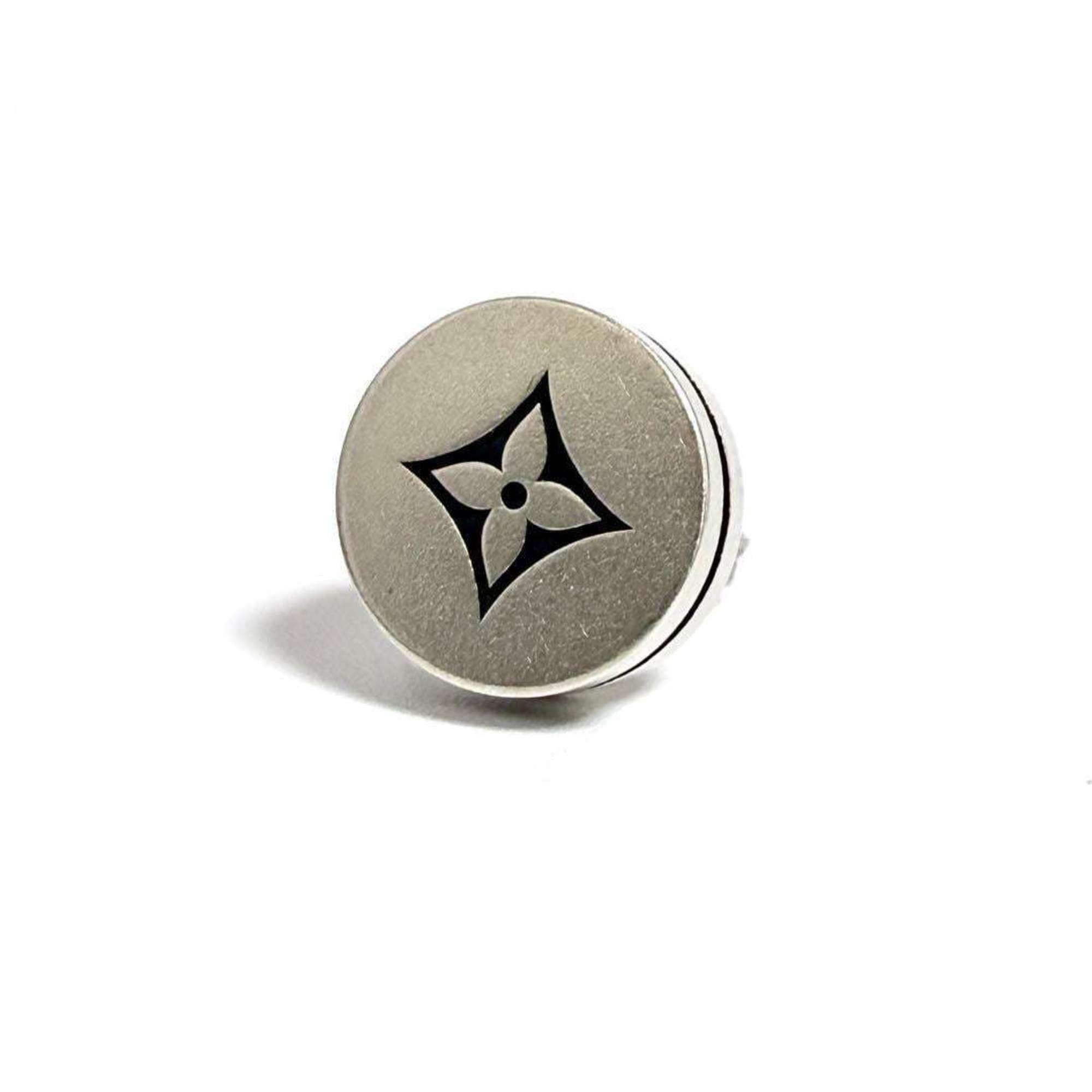 Louis Vuitton Louis Vuitton Men's Stud Earrings LV Tailor Silver Size ONE SIZE - 1 Thumbnail