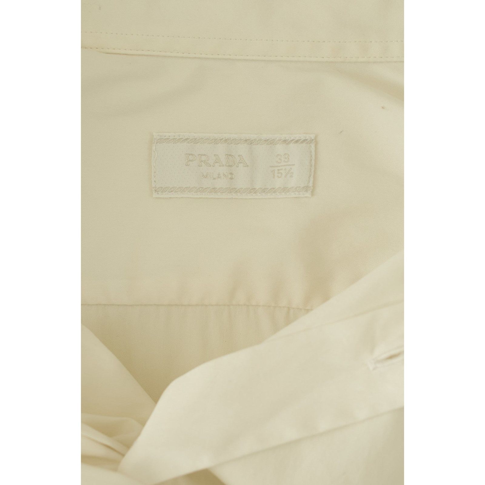 Prada White Cotton Button Up Shirt Size US M / EU 48-50 / 2 - 3 Thumbnail