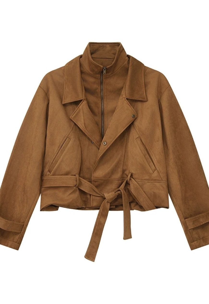 Other Men’s Stylish suede belted jacket Size US M / EU 48-50 / 2 - 9 Thumbnail