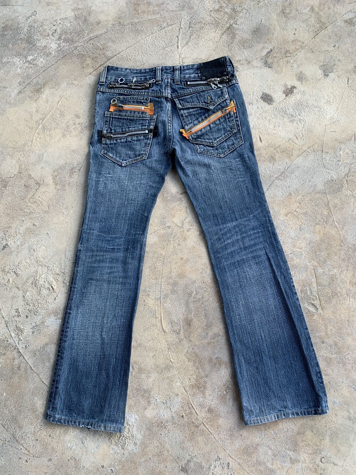 Japanese Brand × Le Grande Bleu (L.G.B.) × semanticdesign Semantic Design Flare Jeans Distressed Denim Size US 30 / EU 46 - 2 Thumbnail