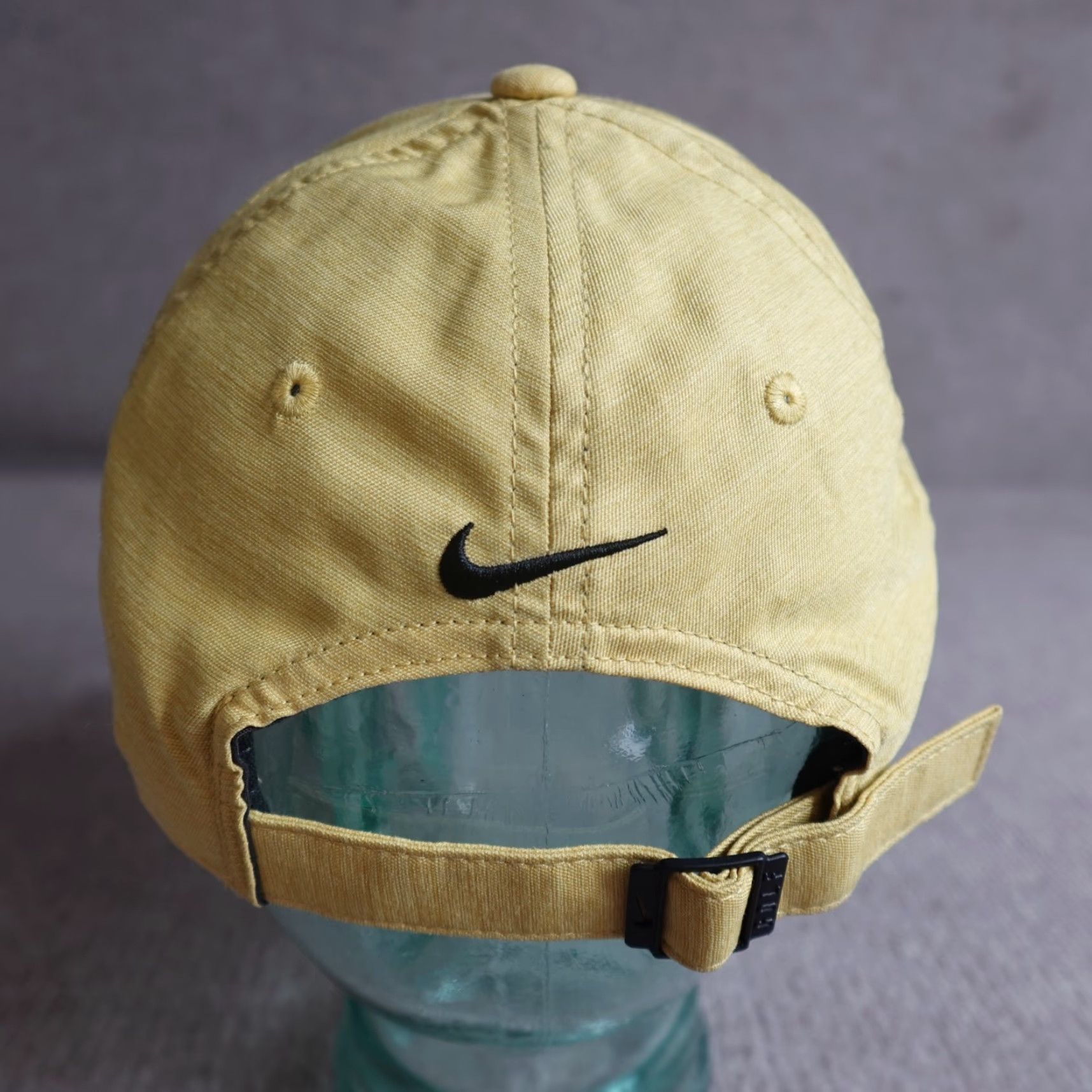 Nike VINTAGE Nike Hat Yellow Strapback Legacy 91 CU9892 Baseball Cap One Size Men Adjustable Sun Casual Summer Spring Fall Womens Men Girls Boys Size ONE SIZE - 3 Thumbnail
