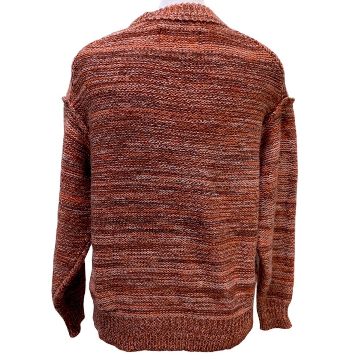 Ugg UGG RTW Avianna Striped Orange Recycled Knit Sweater Small Size S / US 4 / IT 40 - 4 Thumbnail