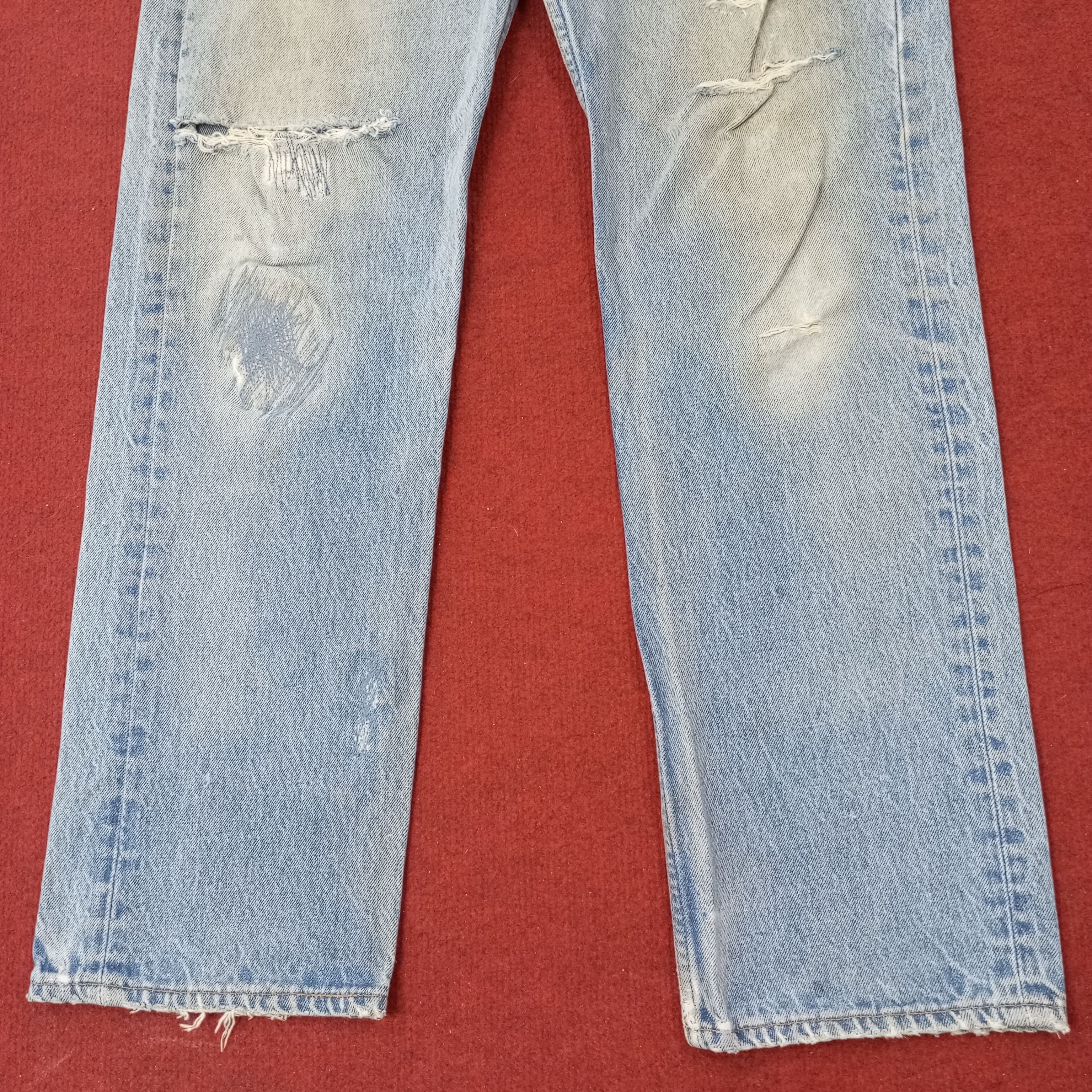Levi's Levis Streetwear Style Distressed Jeans c252n18 Size US 31 - 3 Thumbnail