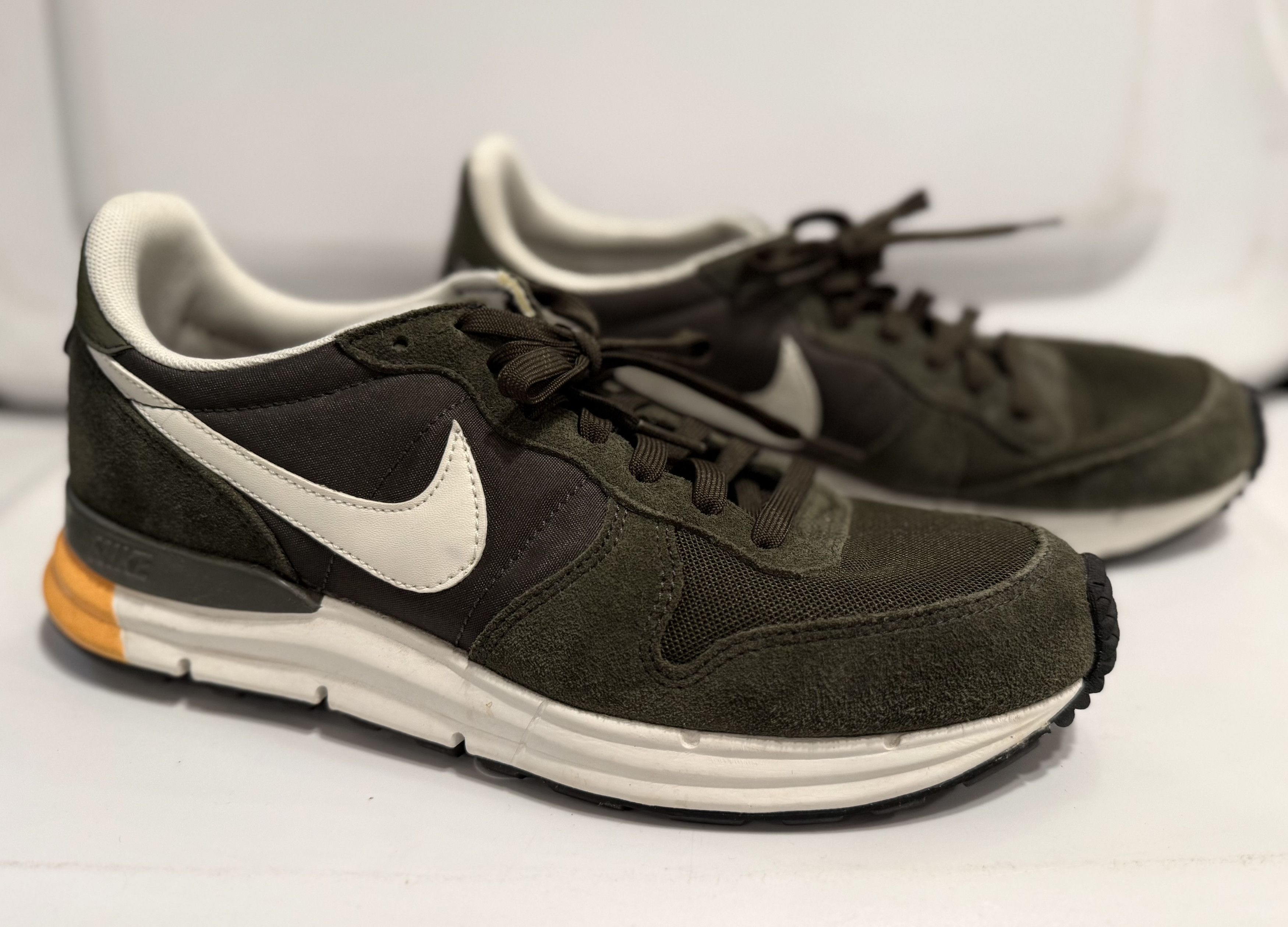 Nike Nike Lunar Internationalist Khaki Olive White Orange Sneaker Size US 10 / EU 43 - 1 Thumbnail