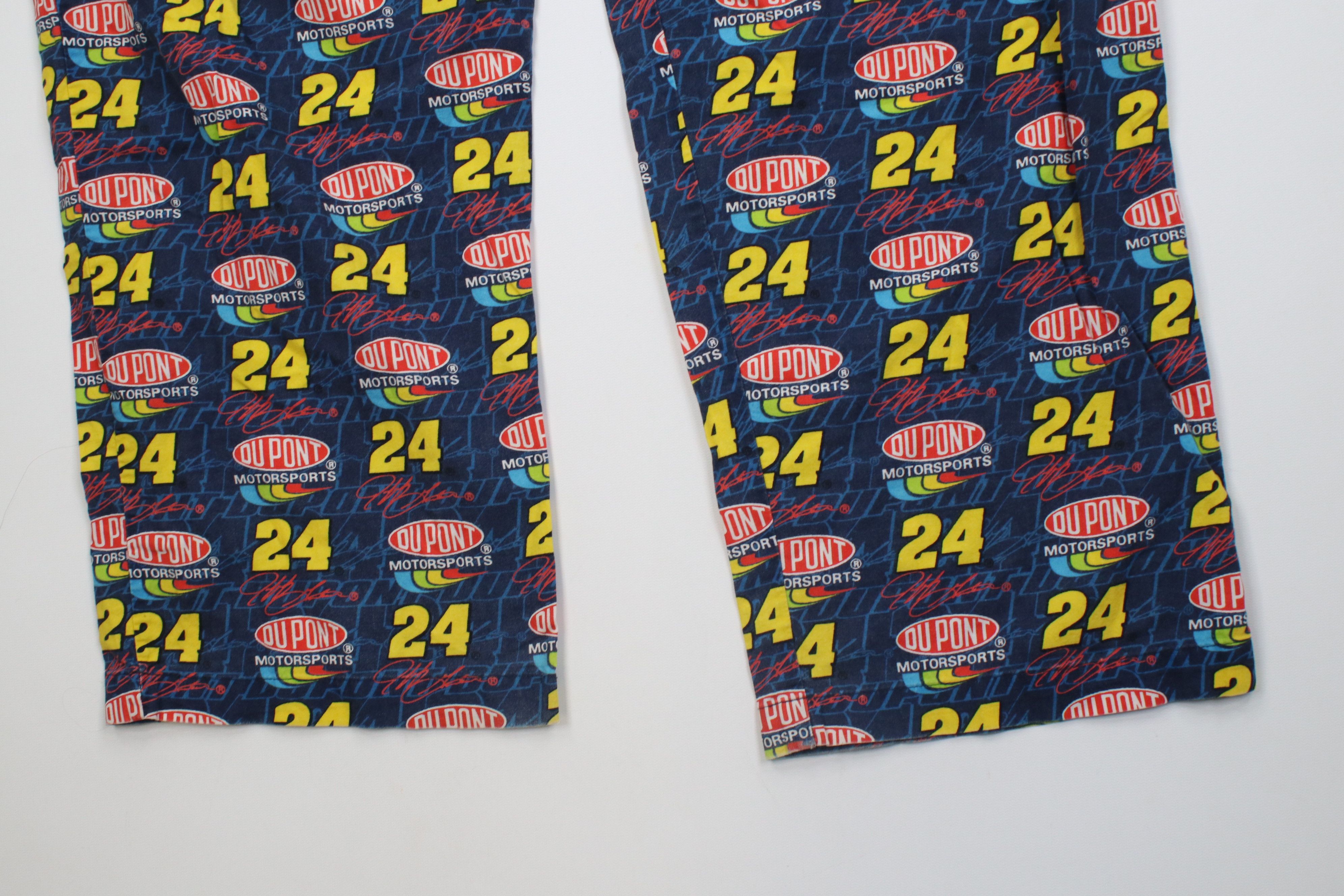 Vintage Vintage 90s Y2K NASCAR Gordon Racing Wide Leg Pants Pajamas Size US 38 / EU 54 - 4 Thumbnail